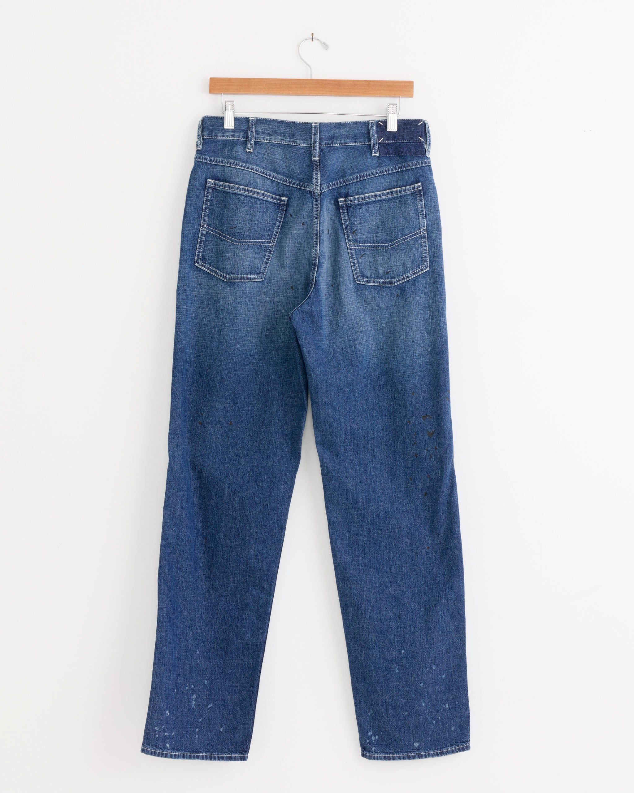 Maison Margiela Stained Denim Trouser - Old Blue/Spots / 30 (284549)