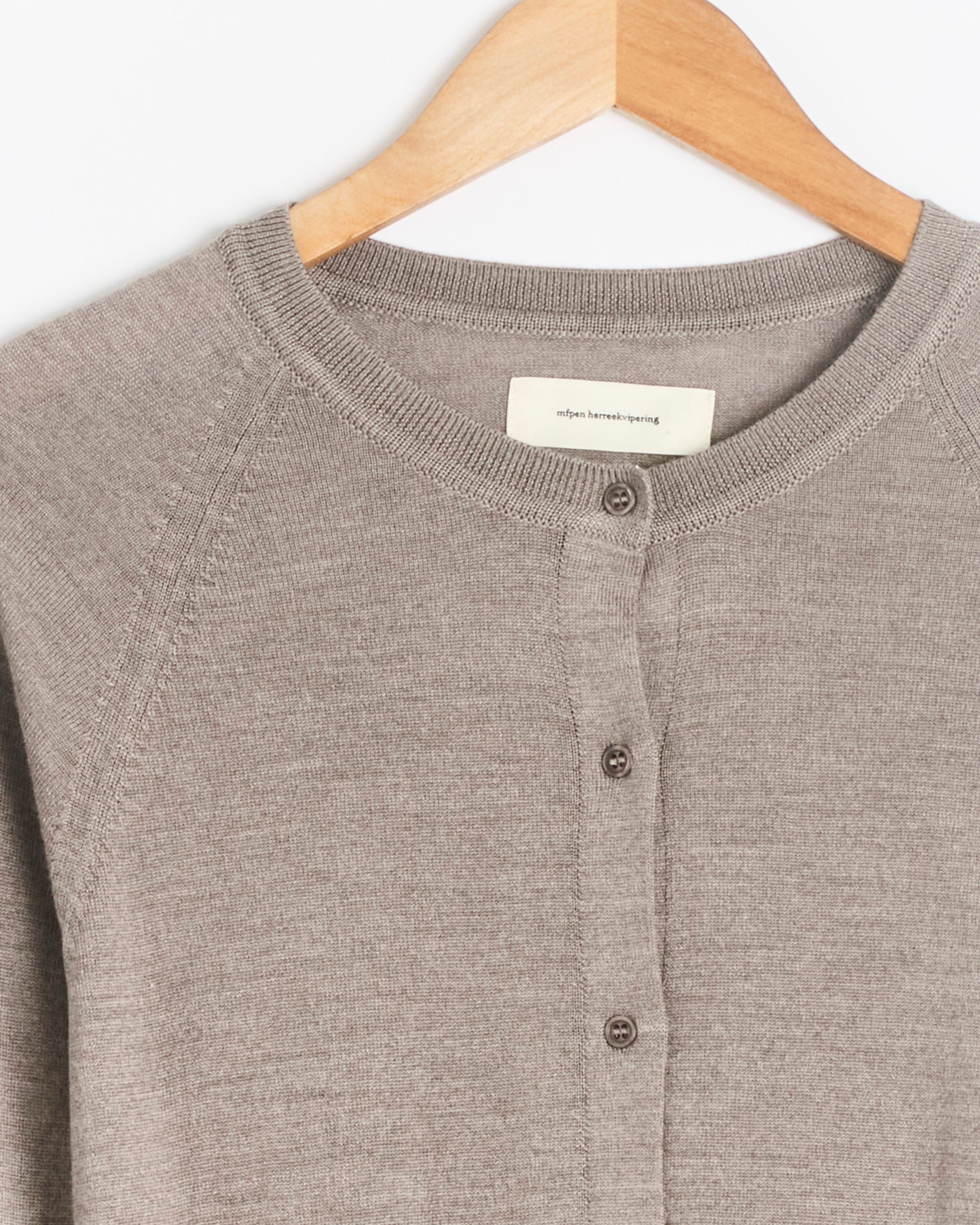 Appointment Cardigan in Taupe - Taupe / S (284801)