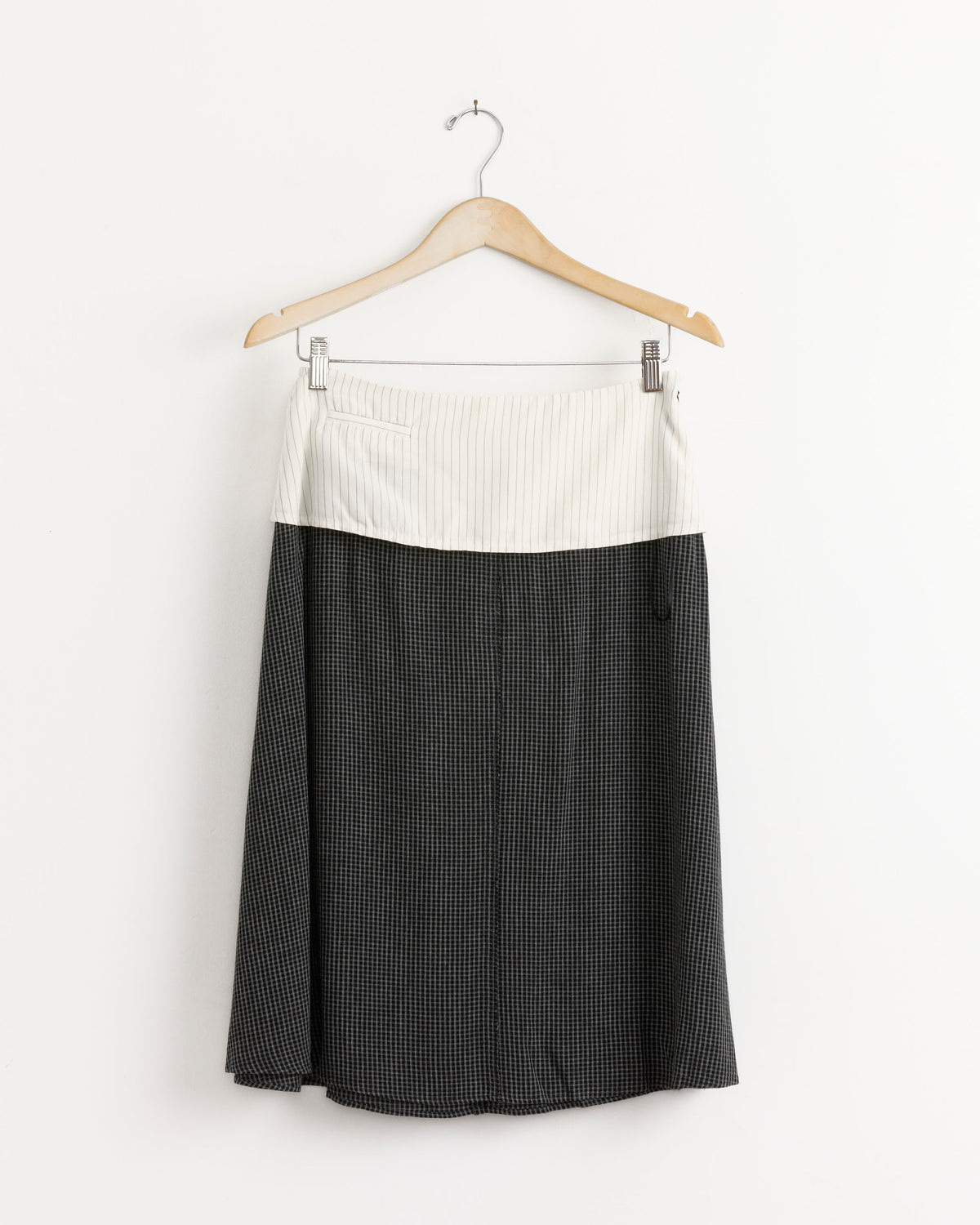 Committee Skirt in Dark Grey Check - Dark Grey Check / S (284810)