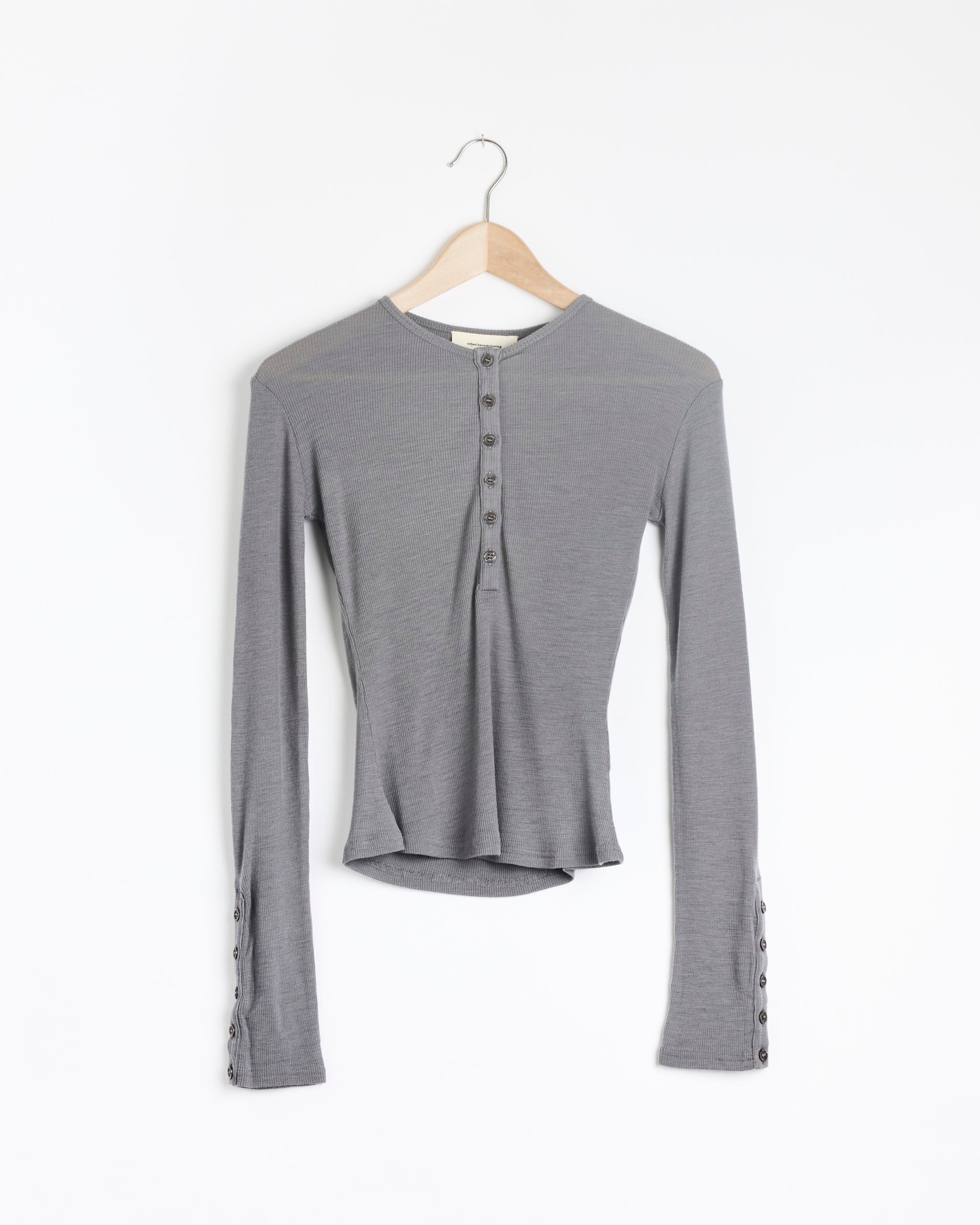 mfpen L/S Henley - Lead Grey / XS (284819)