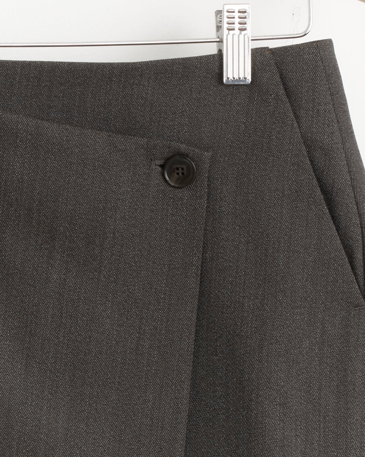 Titled Wrap Skirt in Taupe - Taupe / S (284837)