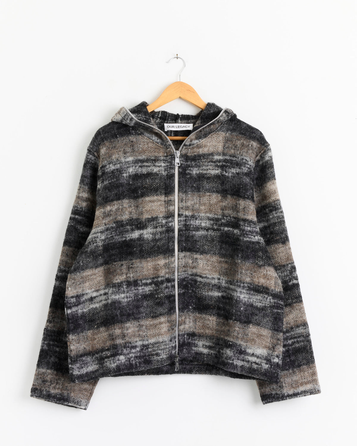 Our Legacy Full Zip Hoodie - Night Woods Check / IT48 (284936)