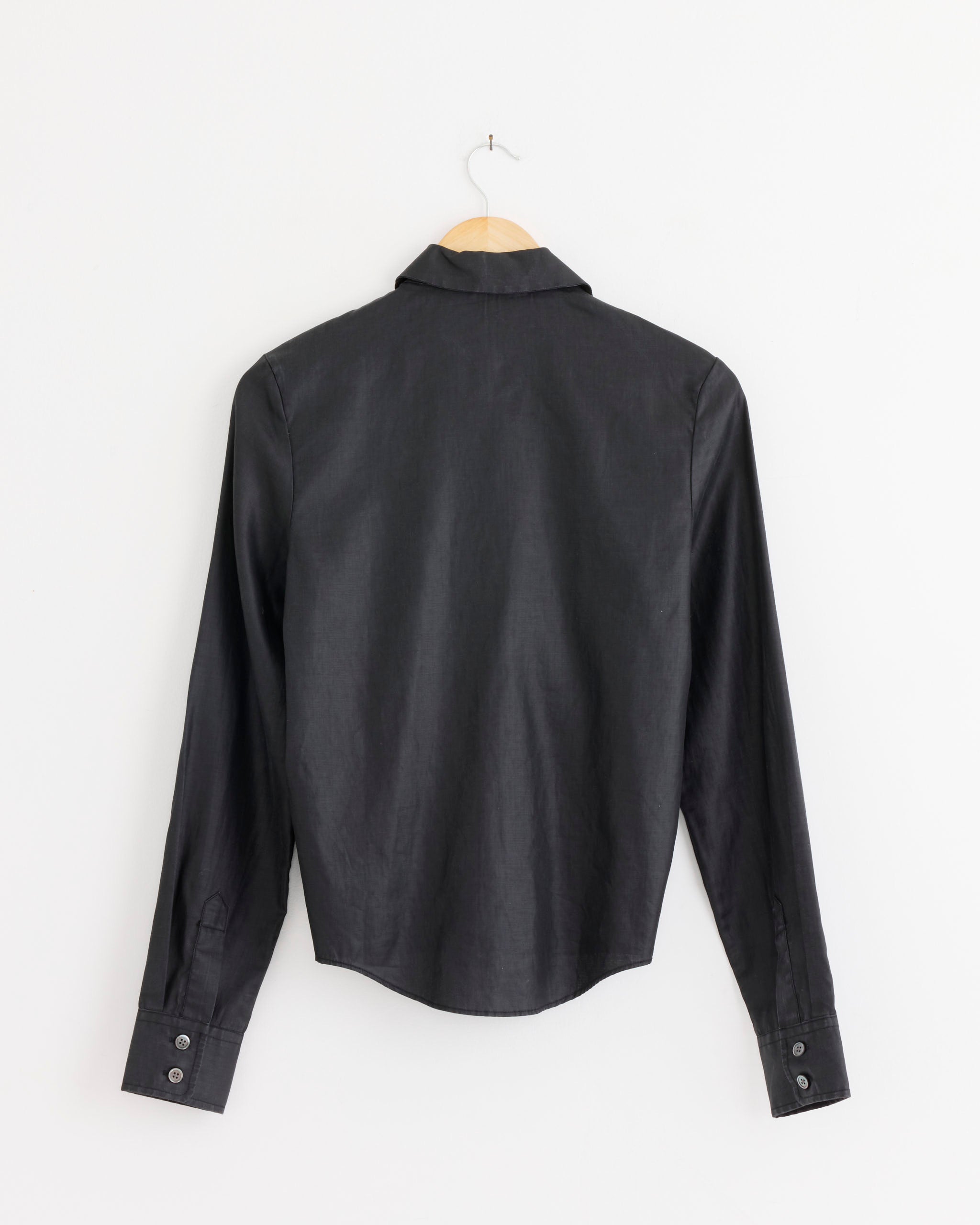 Our Legacy Slim Zip Shirt - Lacquer Black / DK34 (284952)