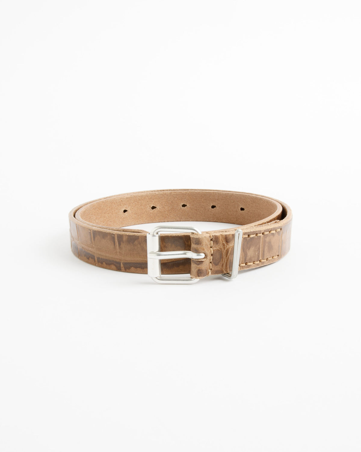 Our Legacy Hook Belt - Gator Green / 70 (284957)