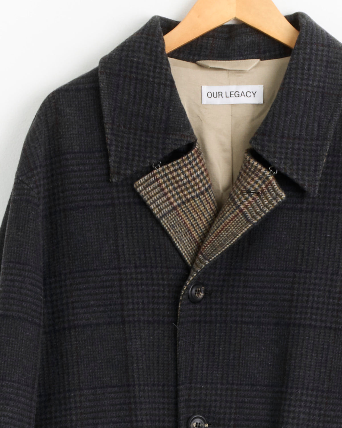 Our Legacy Collapse Car Coat - Bishop Check / IT50 (285024)