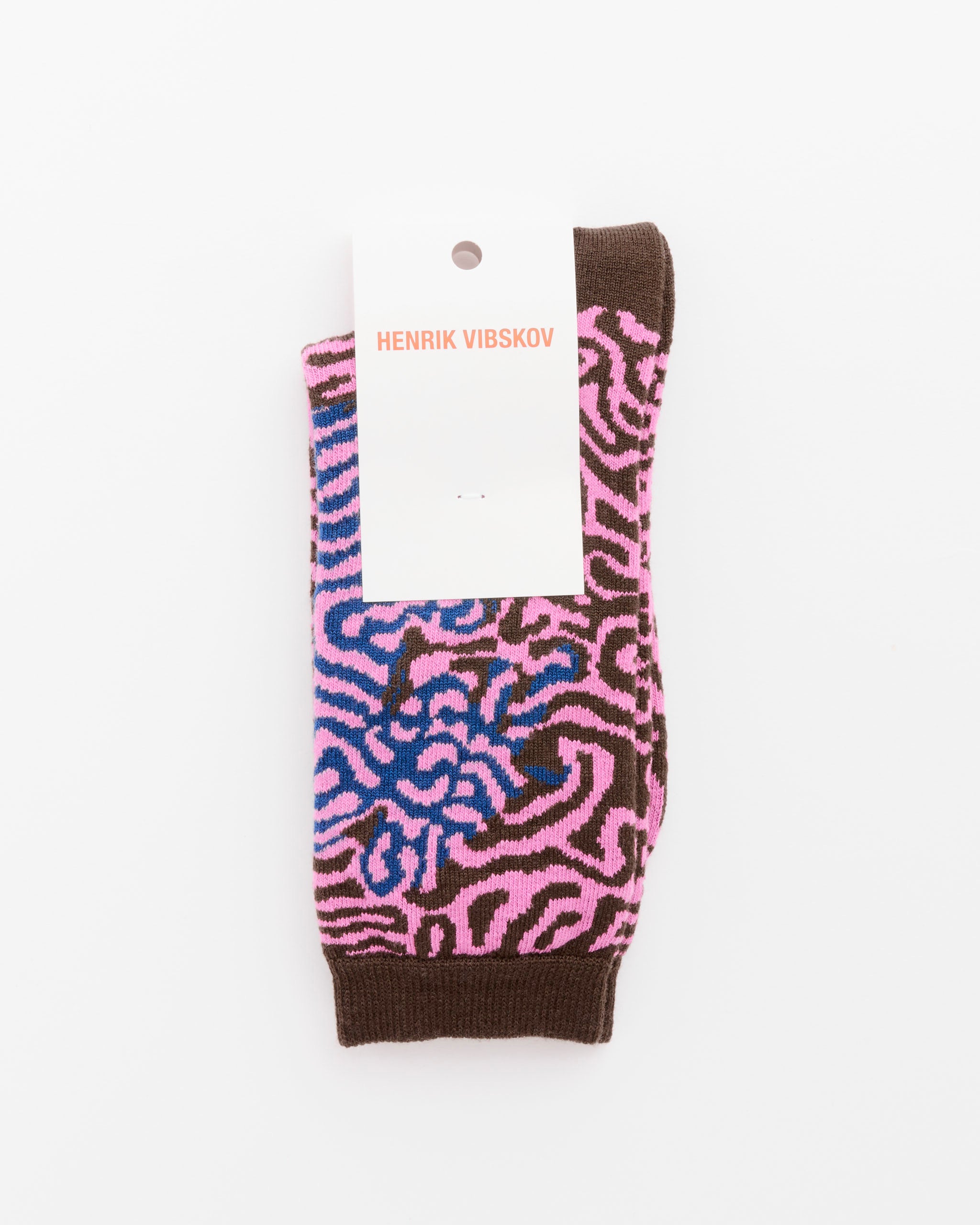 Henrik Vibskov Labyrinth Sock, Purple Black Maze - Purple Black Maze / 36-40 (285092)