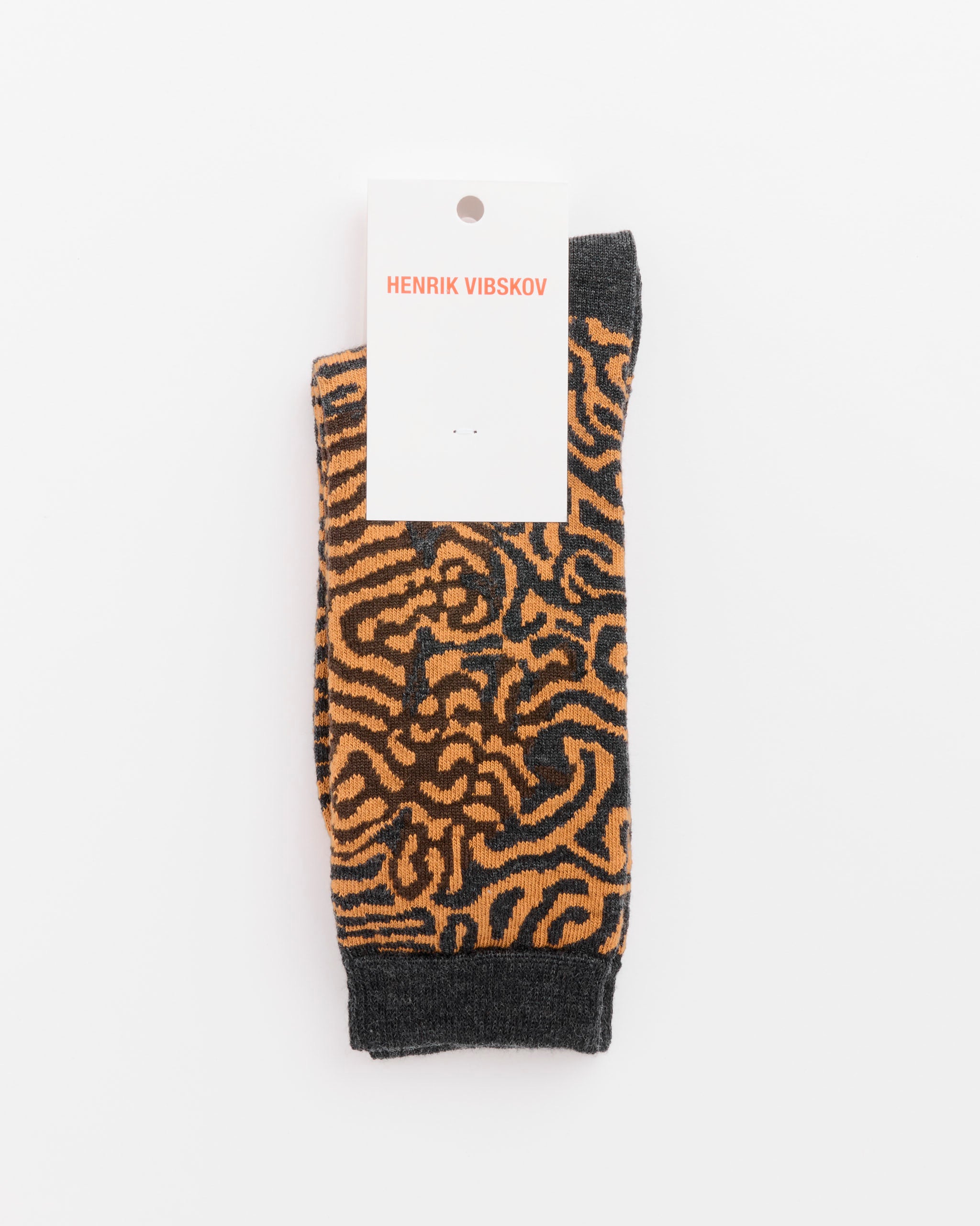 Henrik Vibskov Labyrinth Sock, Spice Black Maze - Spice Black Maze / 36-40 (285093)