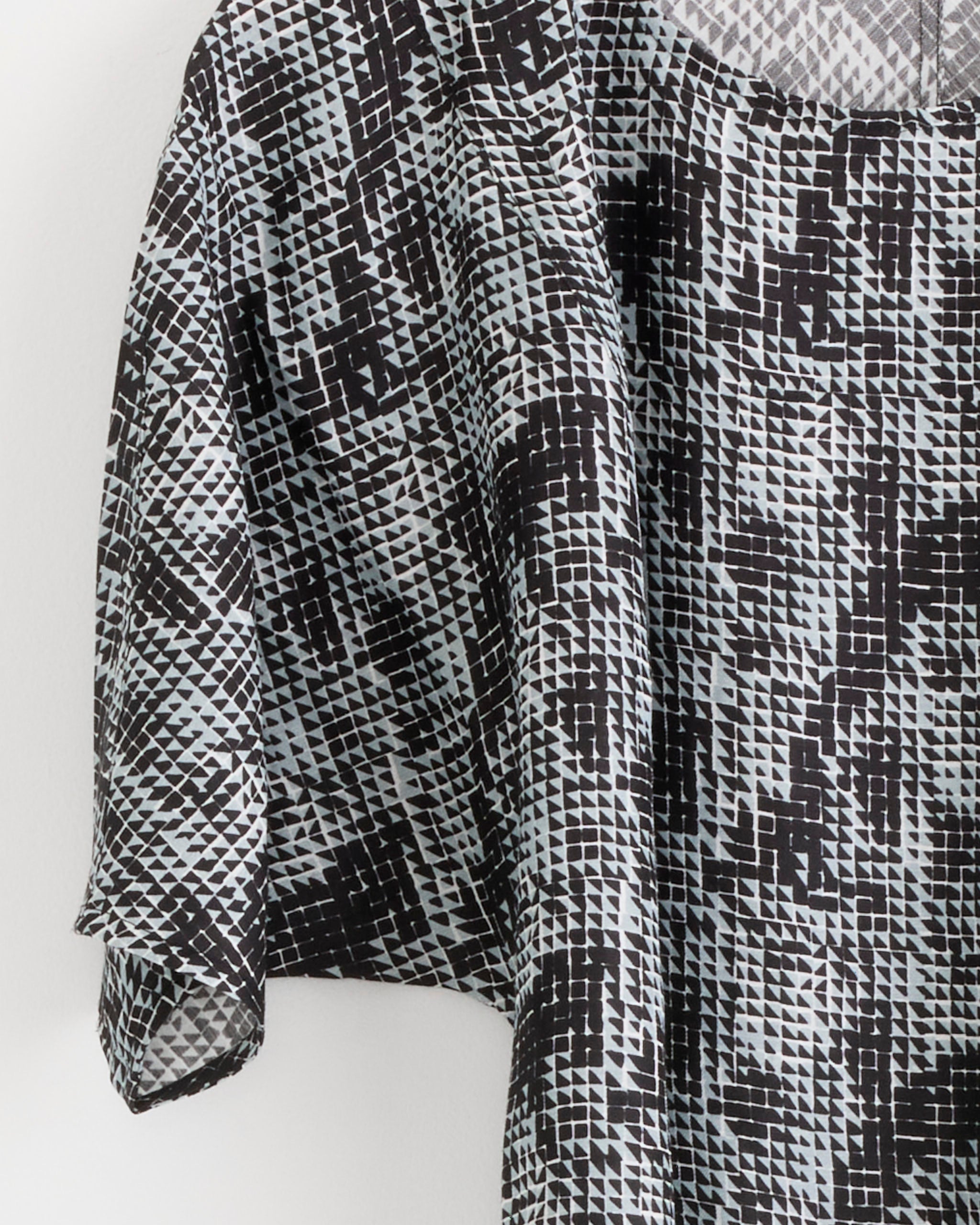 Fown Silk Dress in Jumping Gents - Jumping Gents / S (285126)