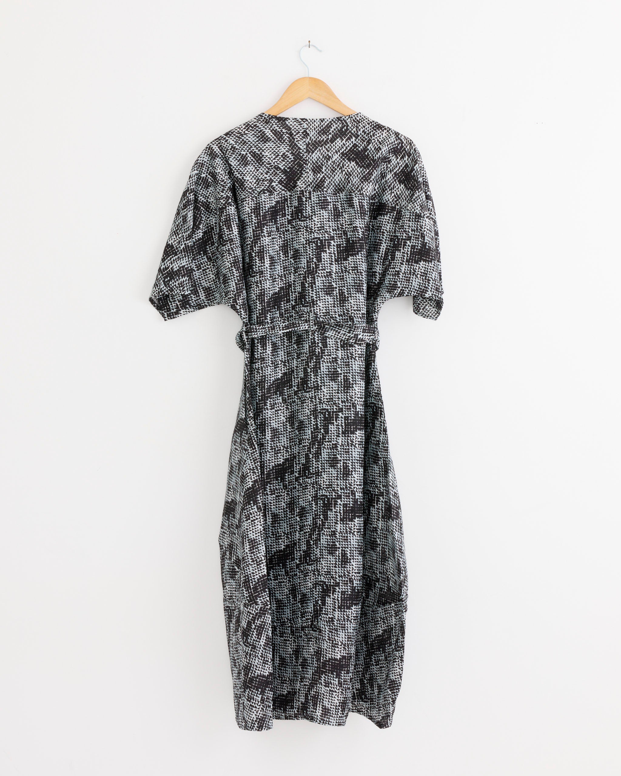 Fown Silk Dress in Jumping Gents - Jumping Gents / S (285126)