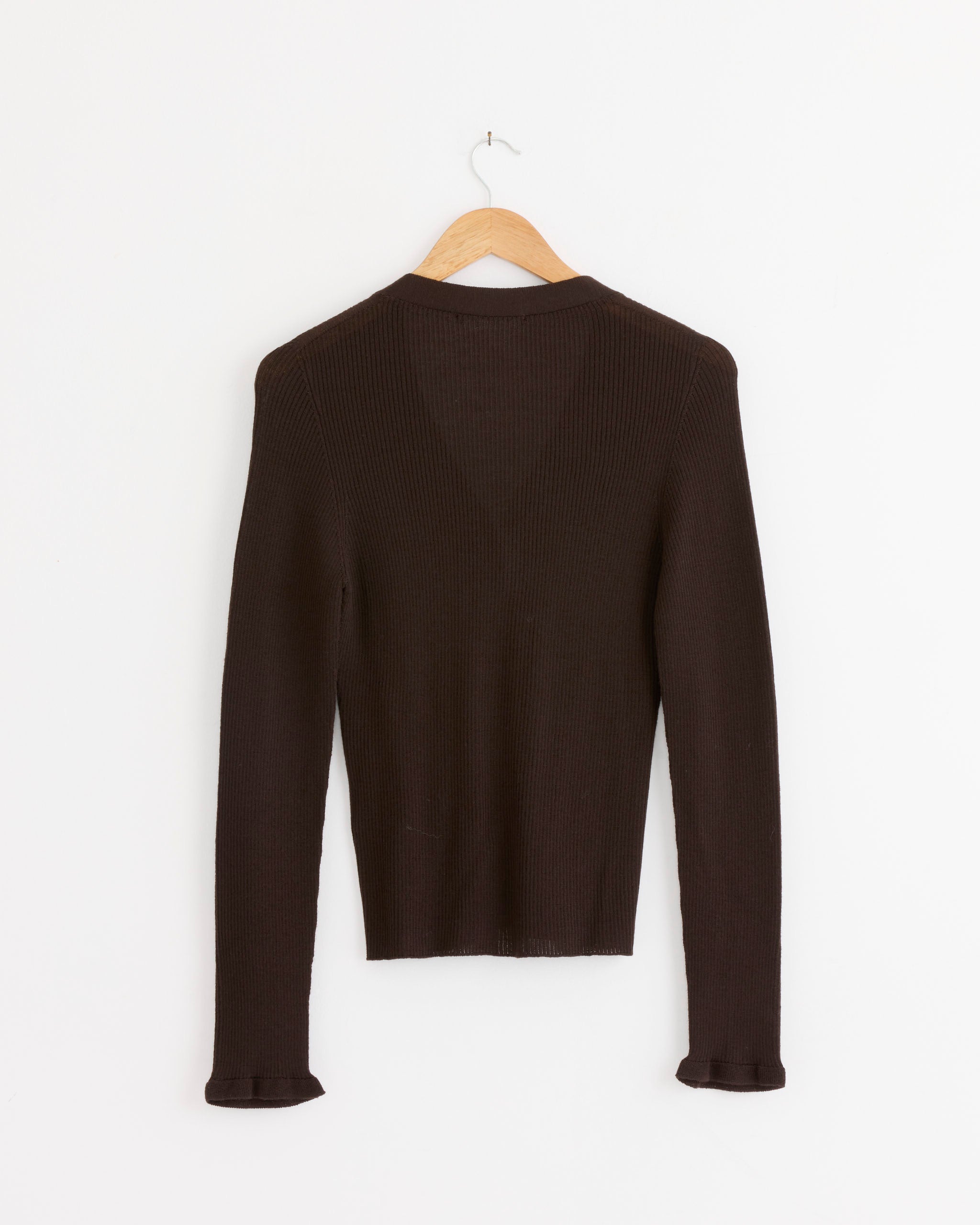 Folke Cardigan ni Brown - Brown / M (285203)