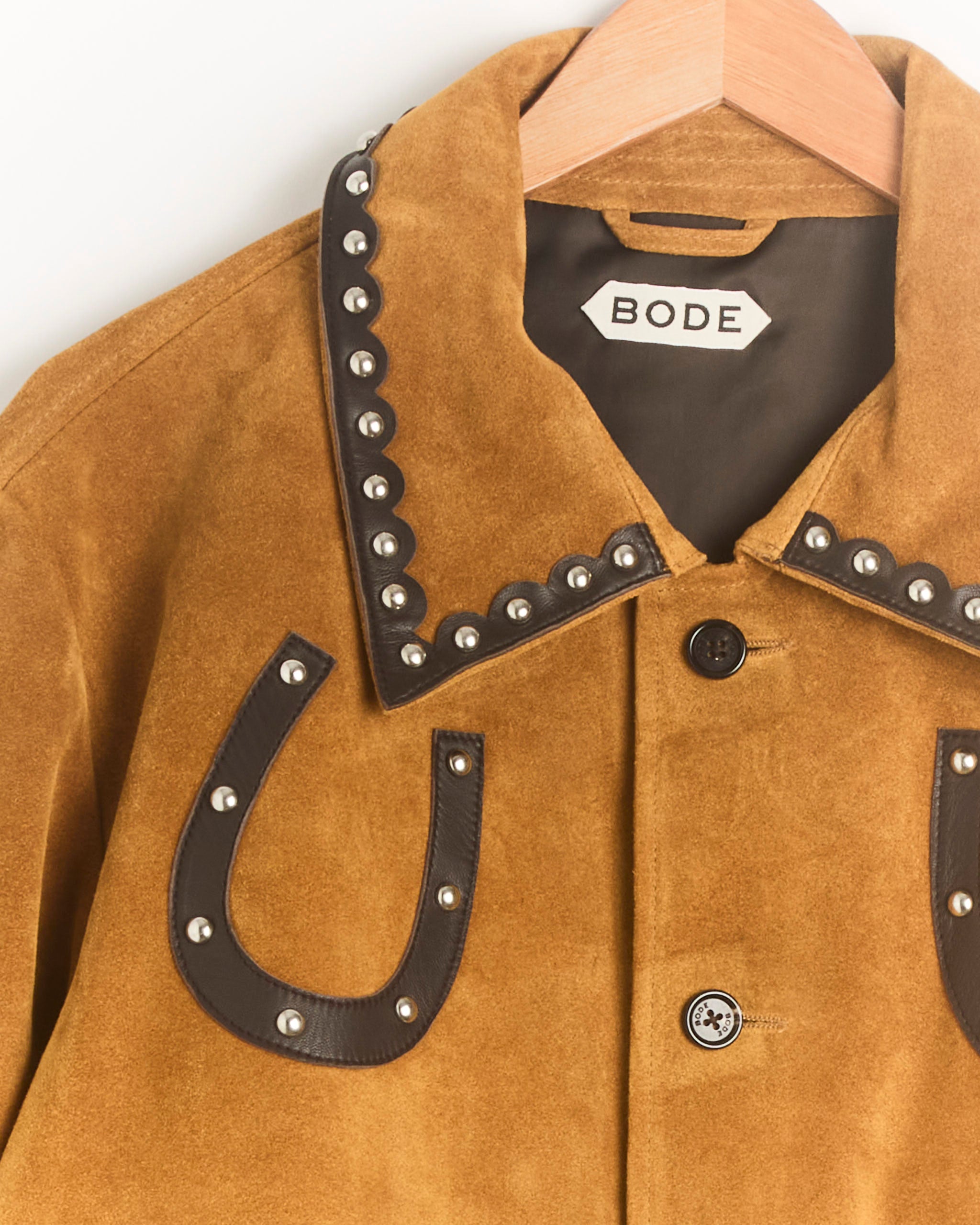 Suede Carson Jacket in Tan Brown - Tan Brown / L (285253)