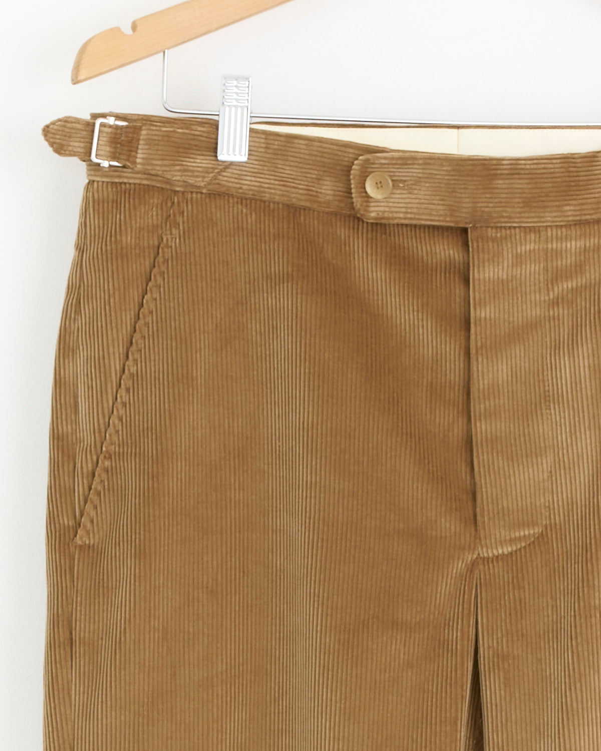 Bode Corduroy Side Buckle Trouser - Khaki / 32 (285272)