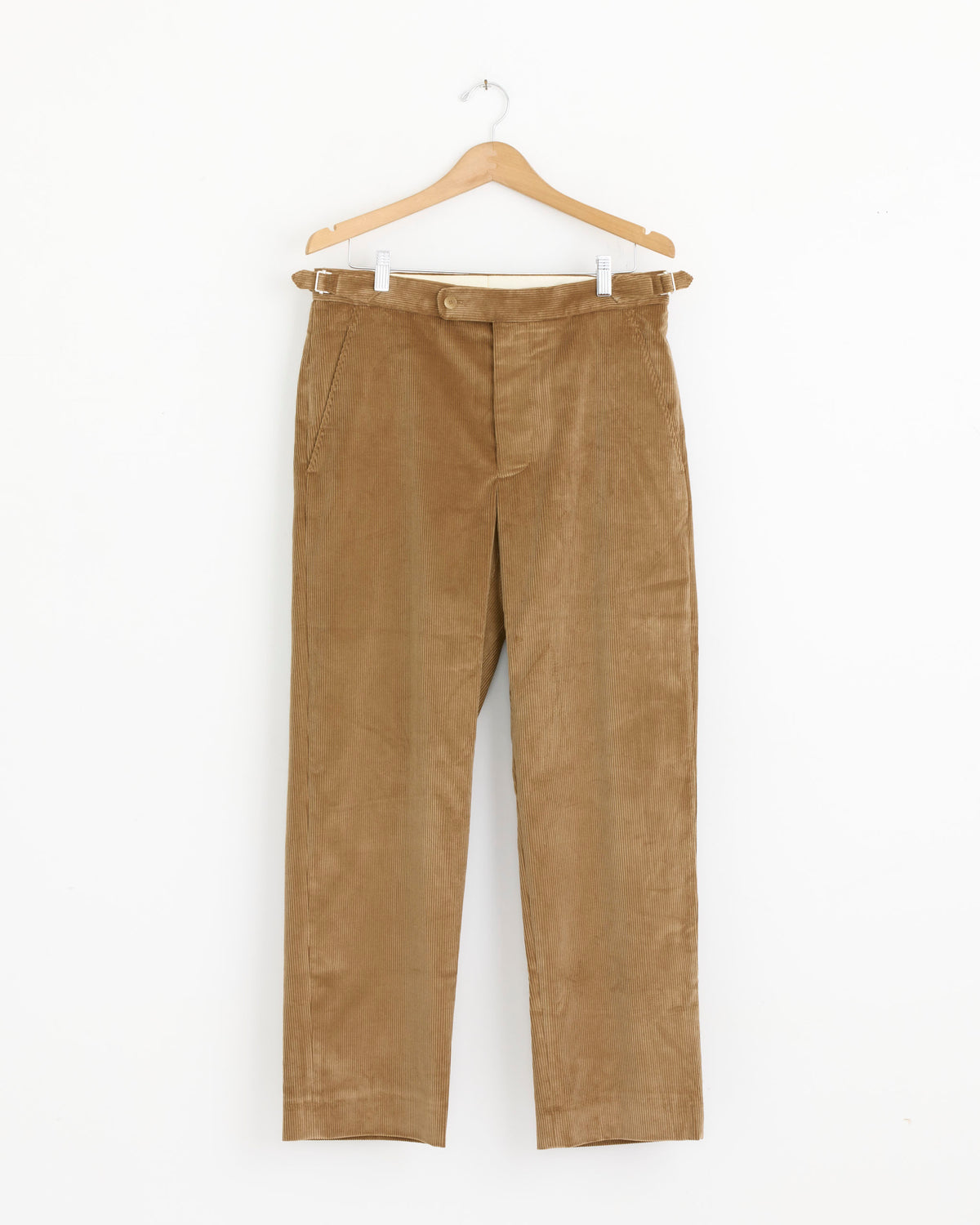 Bode Corduroy Side Buckle Trouser - Khaki / 32 (285272)