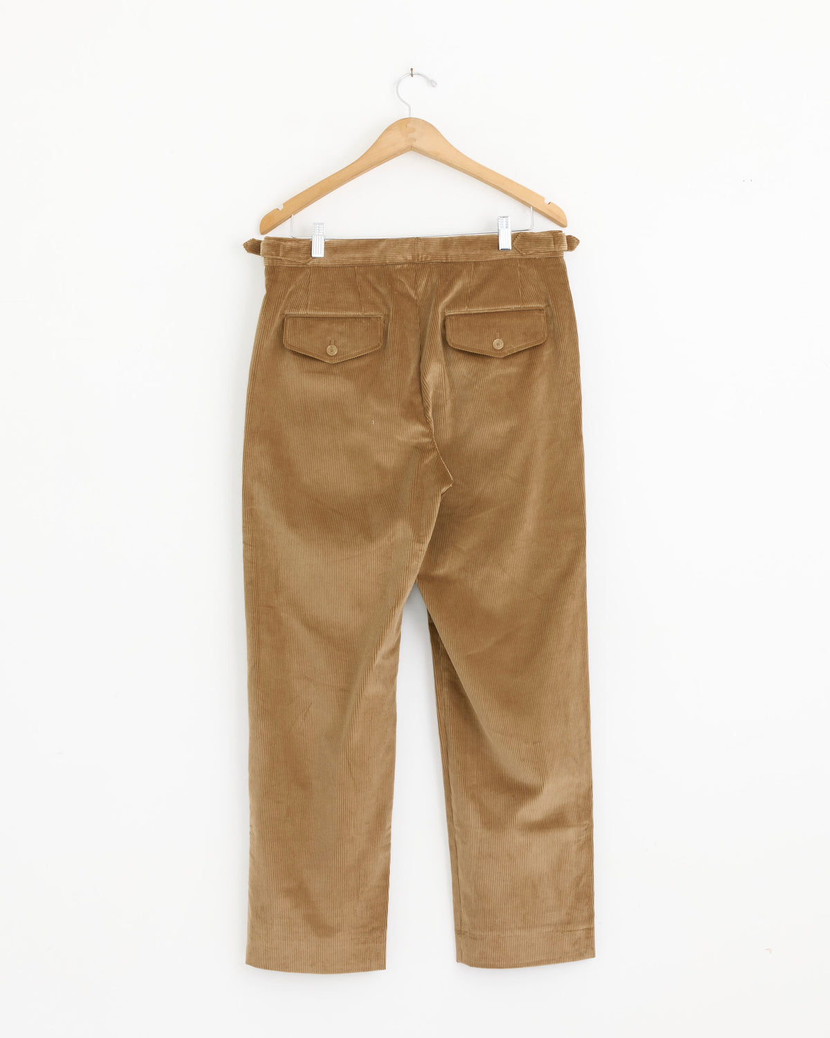 Bode Corduroy Side Buckle Trouser - Khaki / 32 (285272)