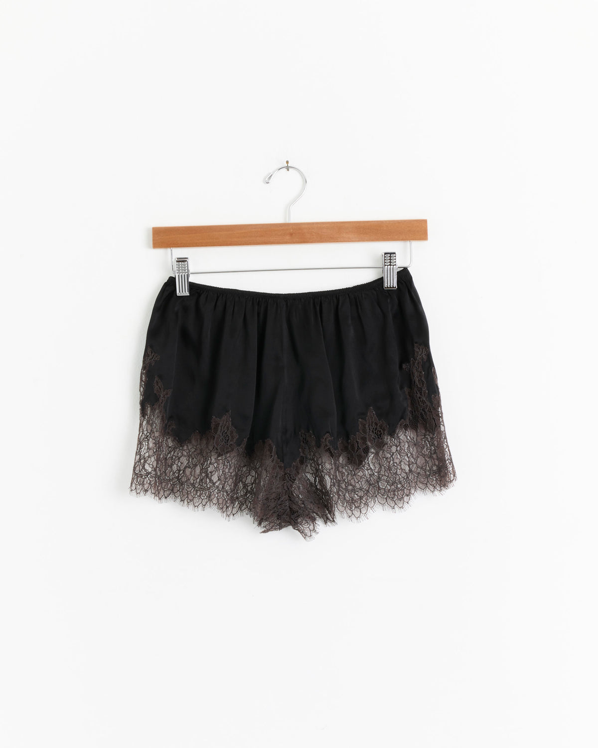 Bode Lace Inlay Tap Short - Black / S (285298)