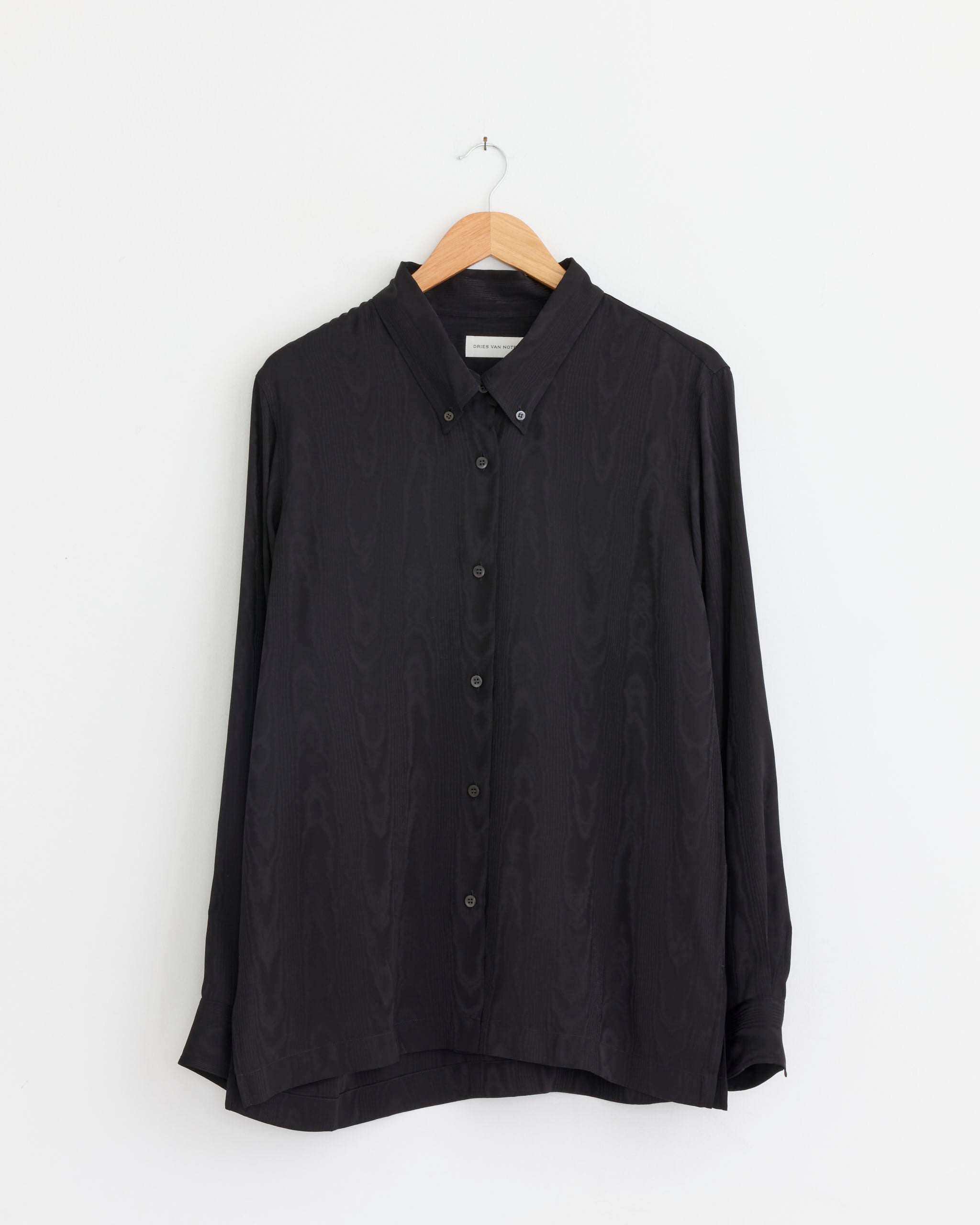Dries Van Noten Cheers Tris 4024 Shirt - Black / FR36 (285324)