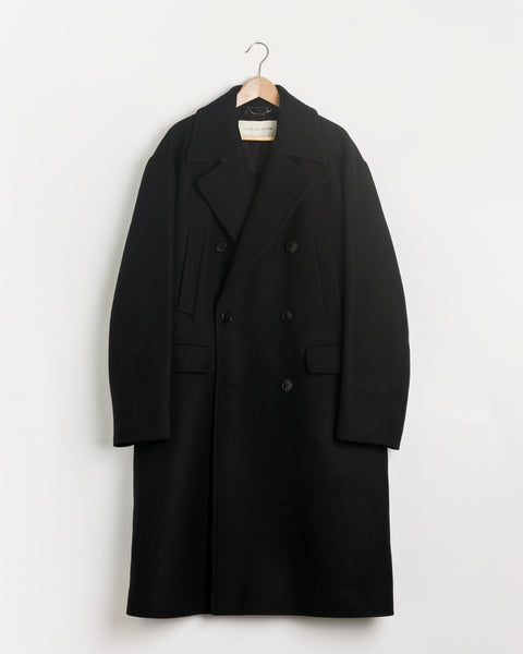 ジャケット・アウター DRIES VAN NOTEN Double-breasted coat Double-Breasted Coat in Black