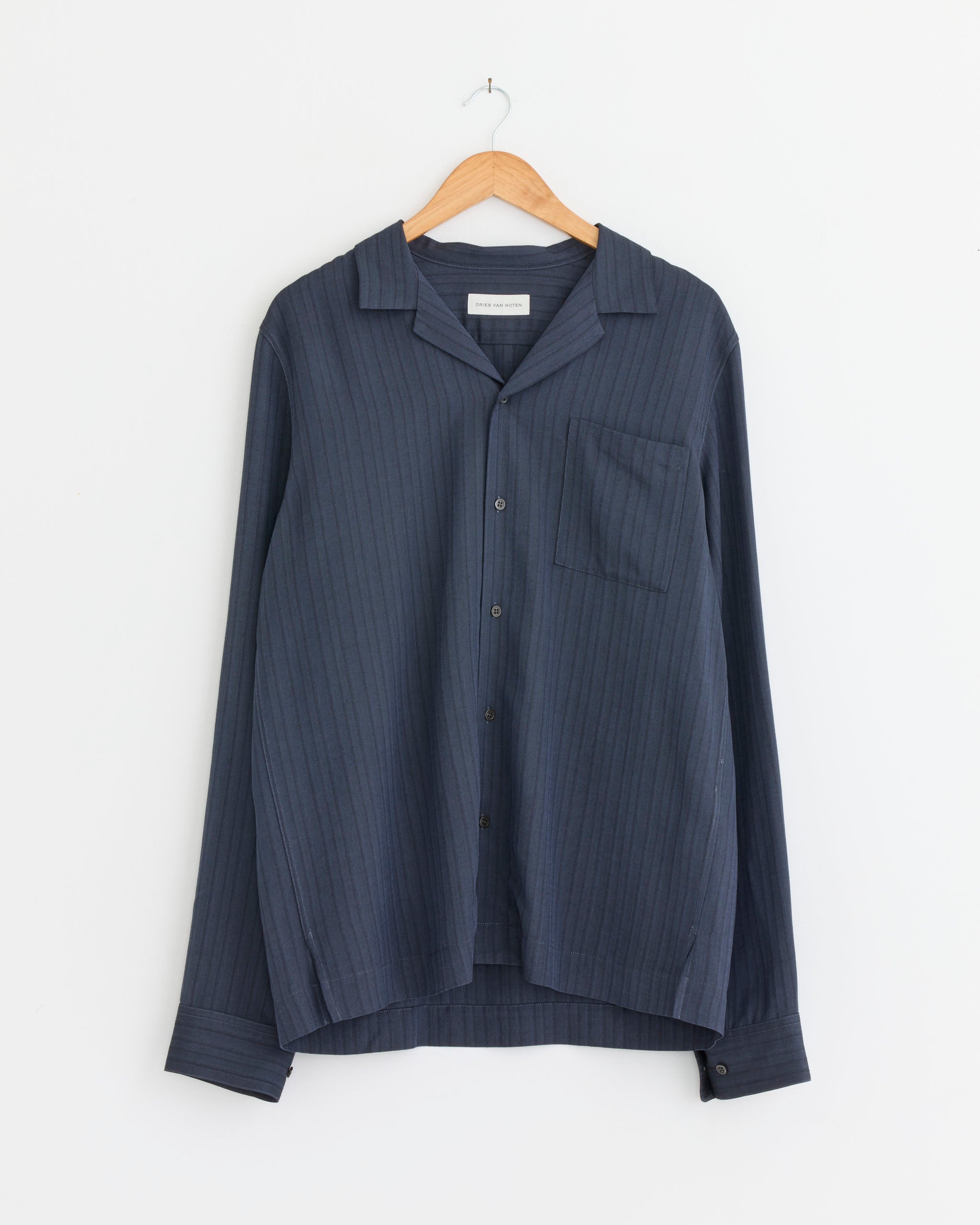 Dries Van Noten Carlty 4066 Shirt - Blue / IT48 (285392)