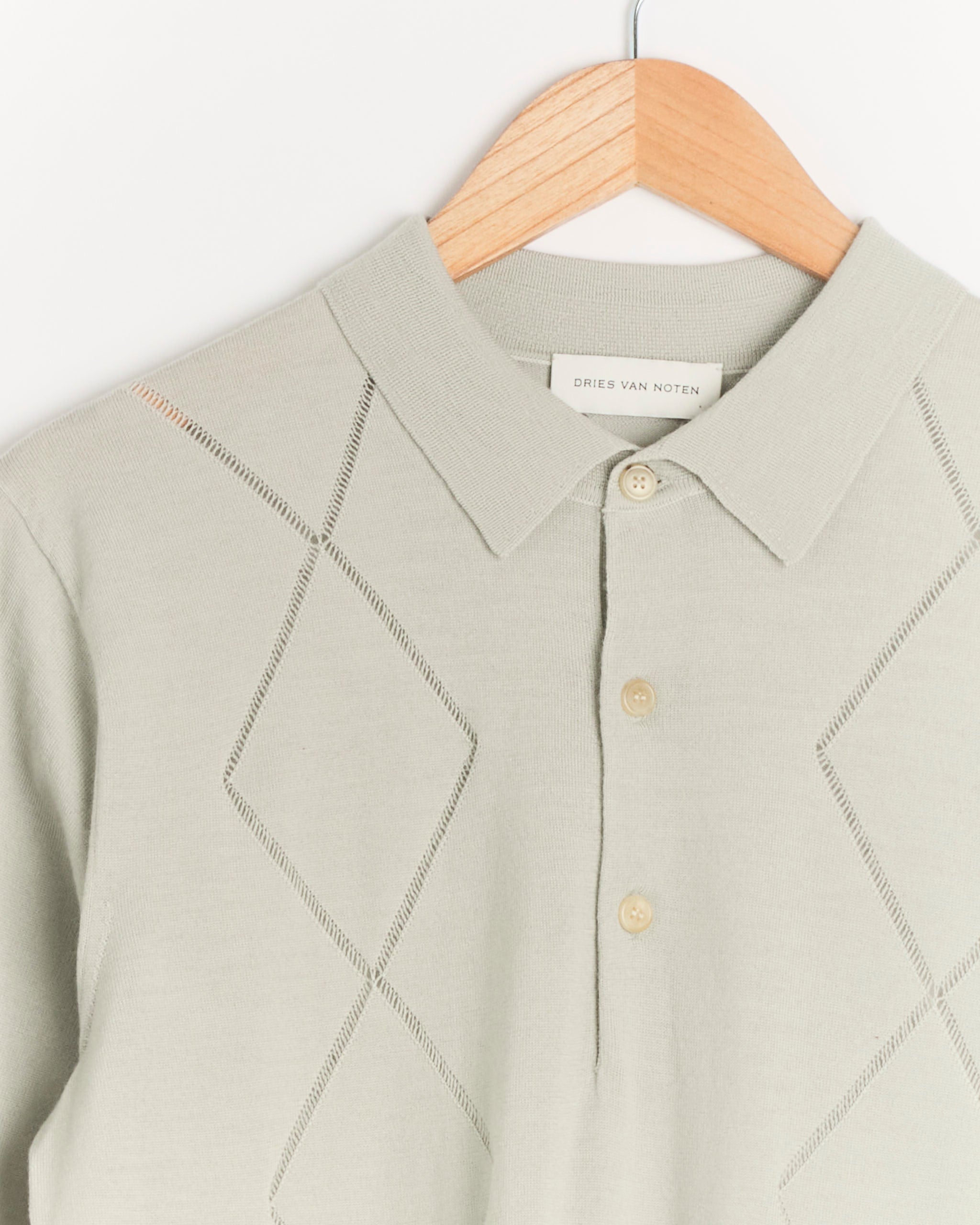 Polo Sweater in Light Grey - Light Grey / M (285453)