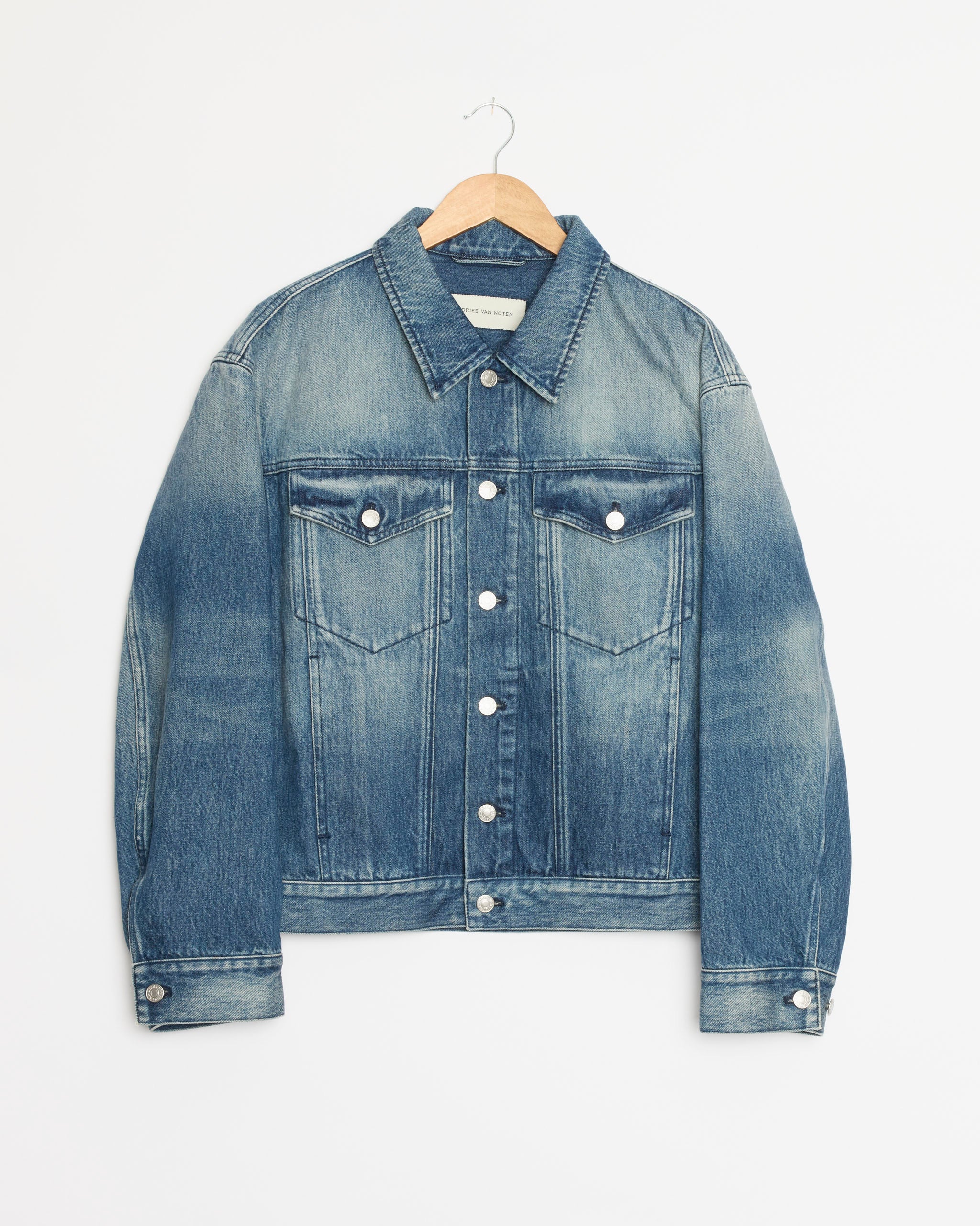 Dries Van Noten Vuskin Den 4410 Jacket - Blue / L (285469)