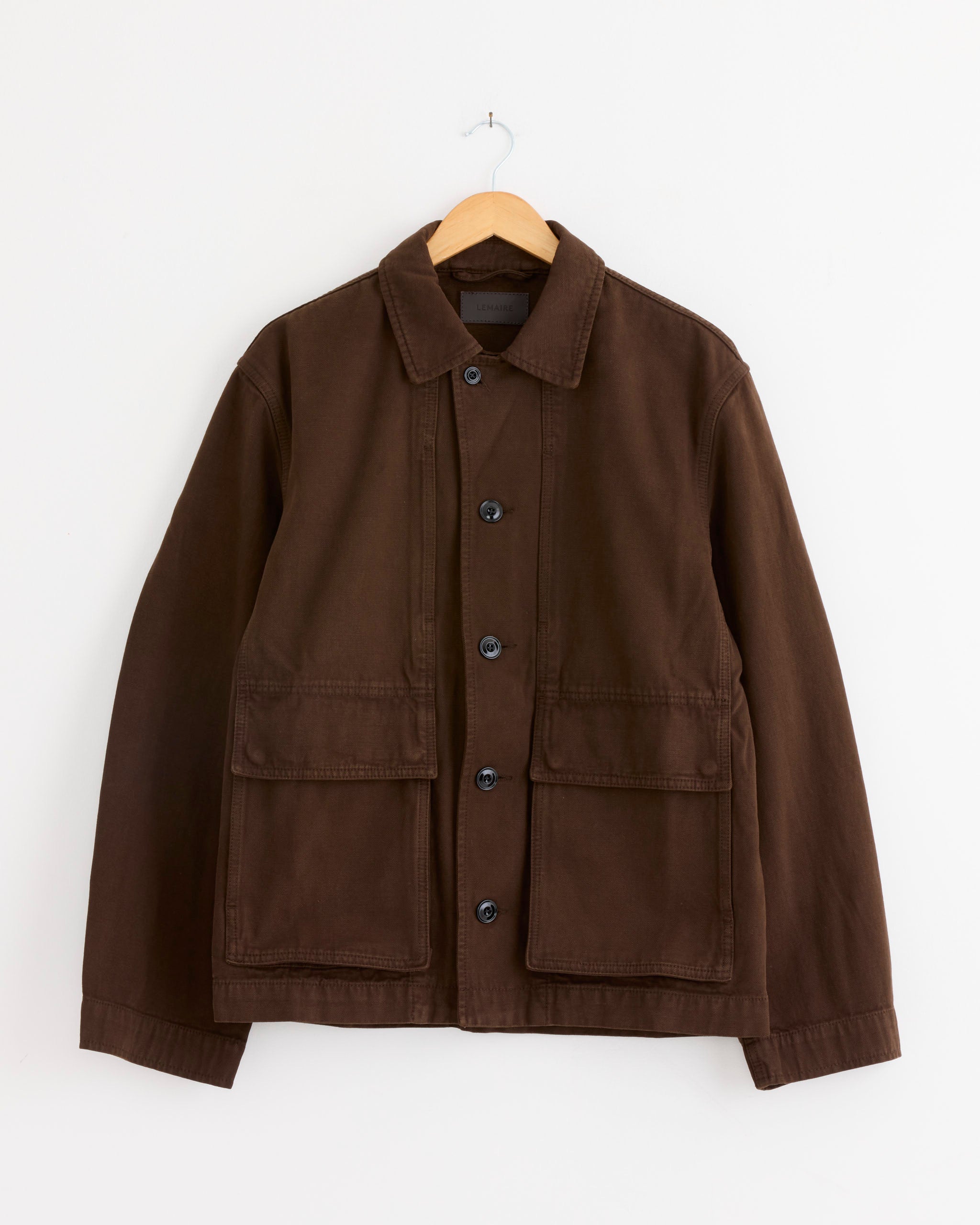 Lemaire Boxy Jacket - Ristretto / M (285599)