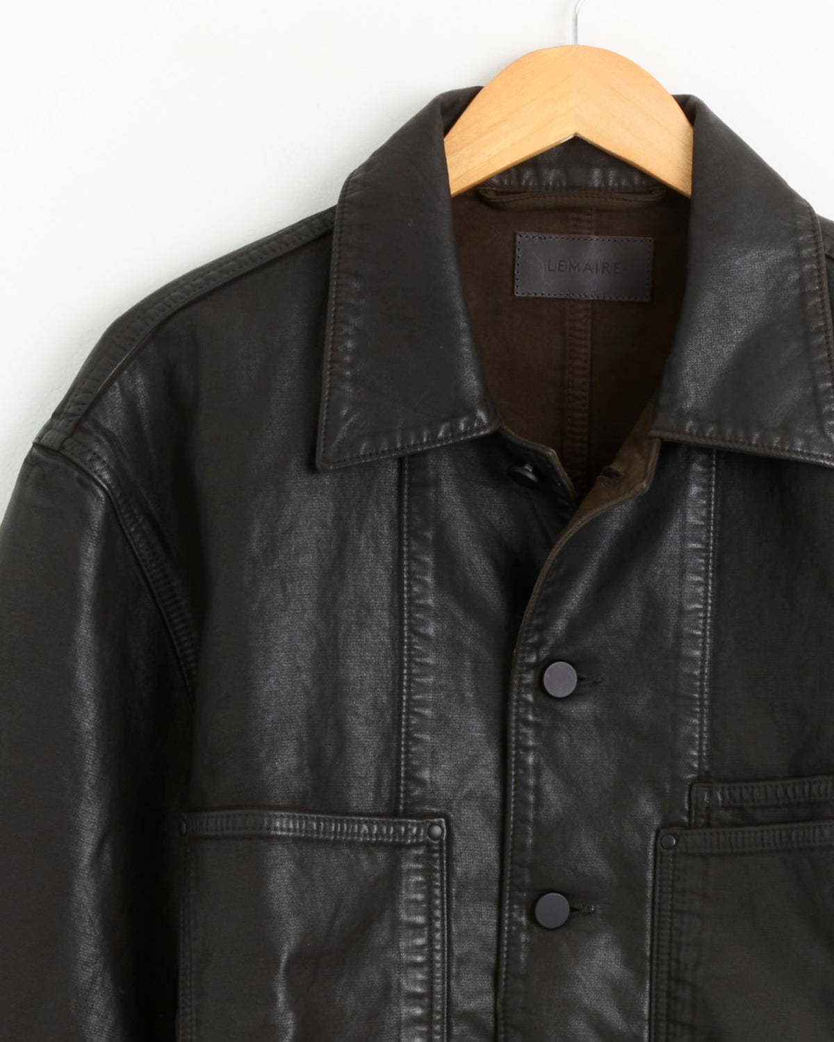 Lemaire Workwear Overshirt - Licorice / IT52 (285604)