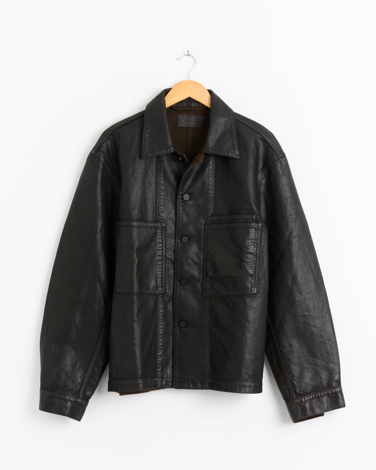 Lemaire Workwear Overshirt - Licorice / IT52 (285604)