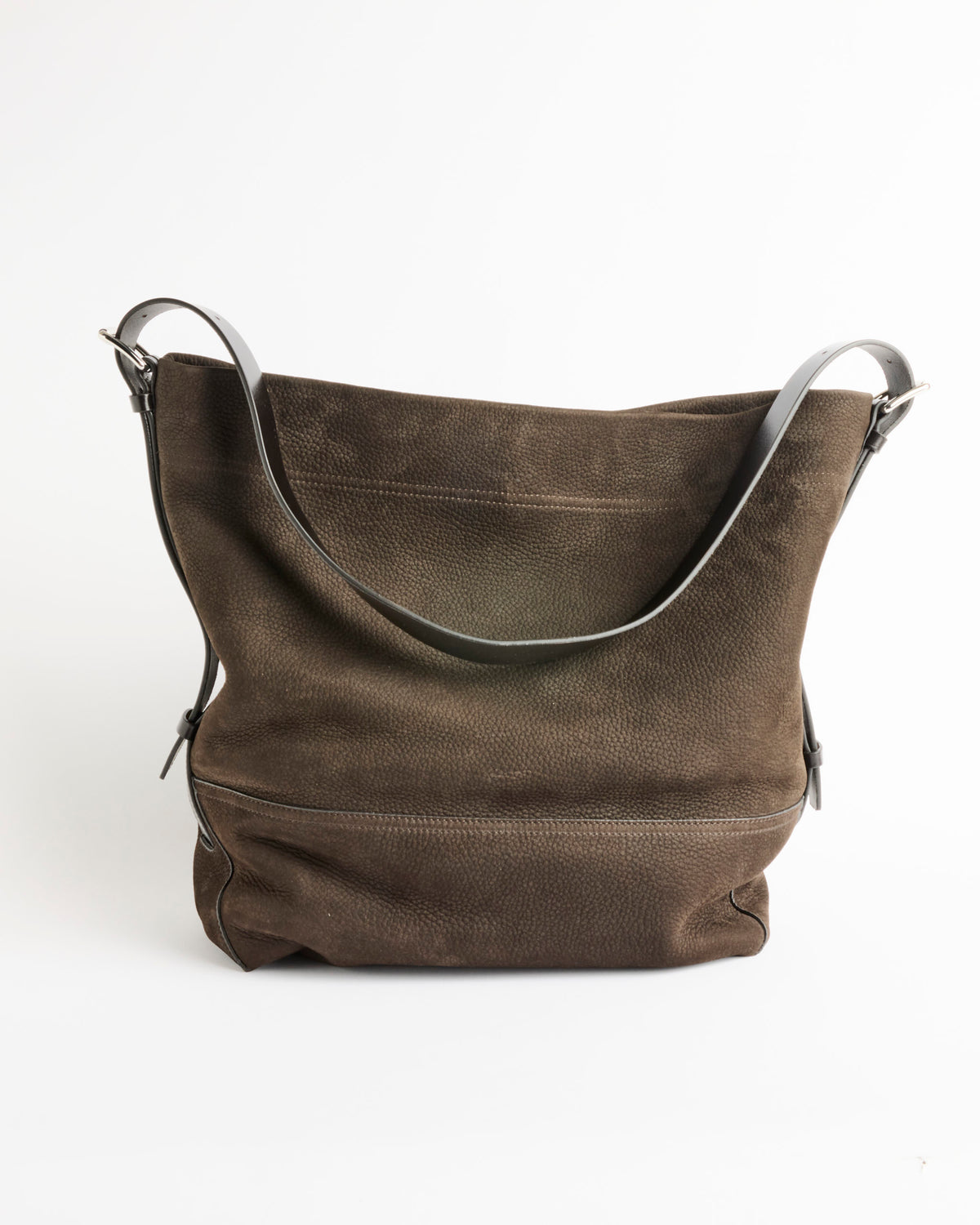 Lemaire Belted Tote Bag - Ebony Brown / OS (285645)