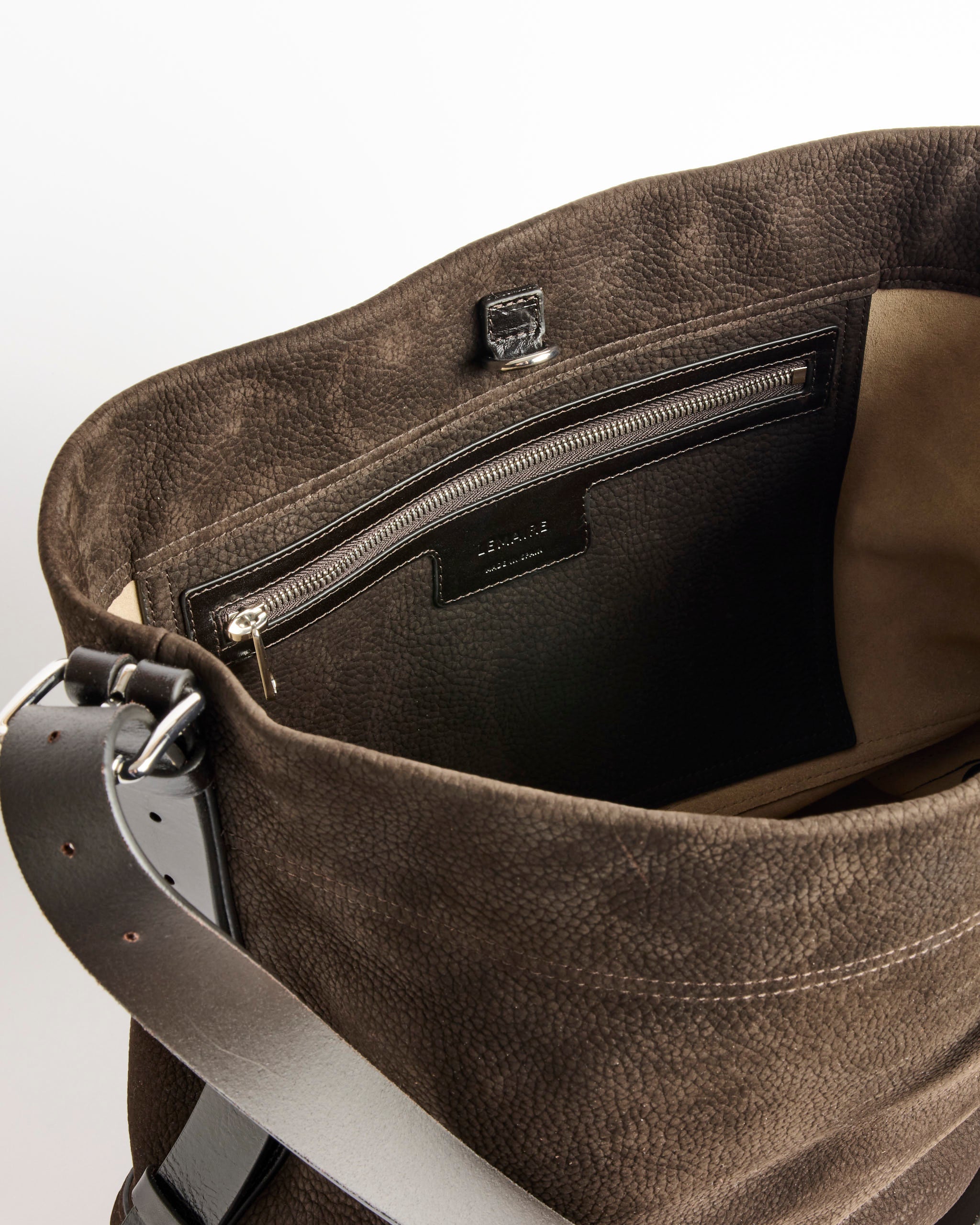 Lemaire Belted Tote Bag - Ebony Brown / OS (285645)
