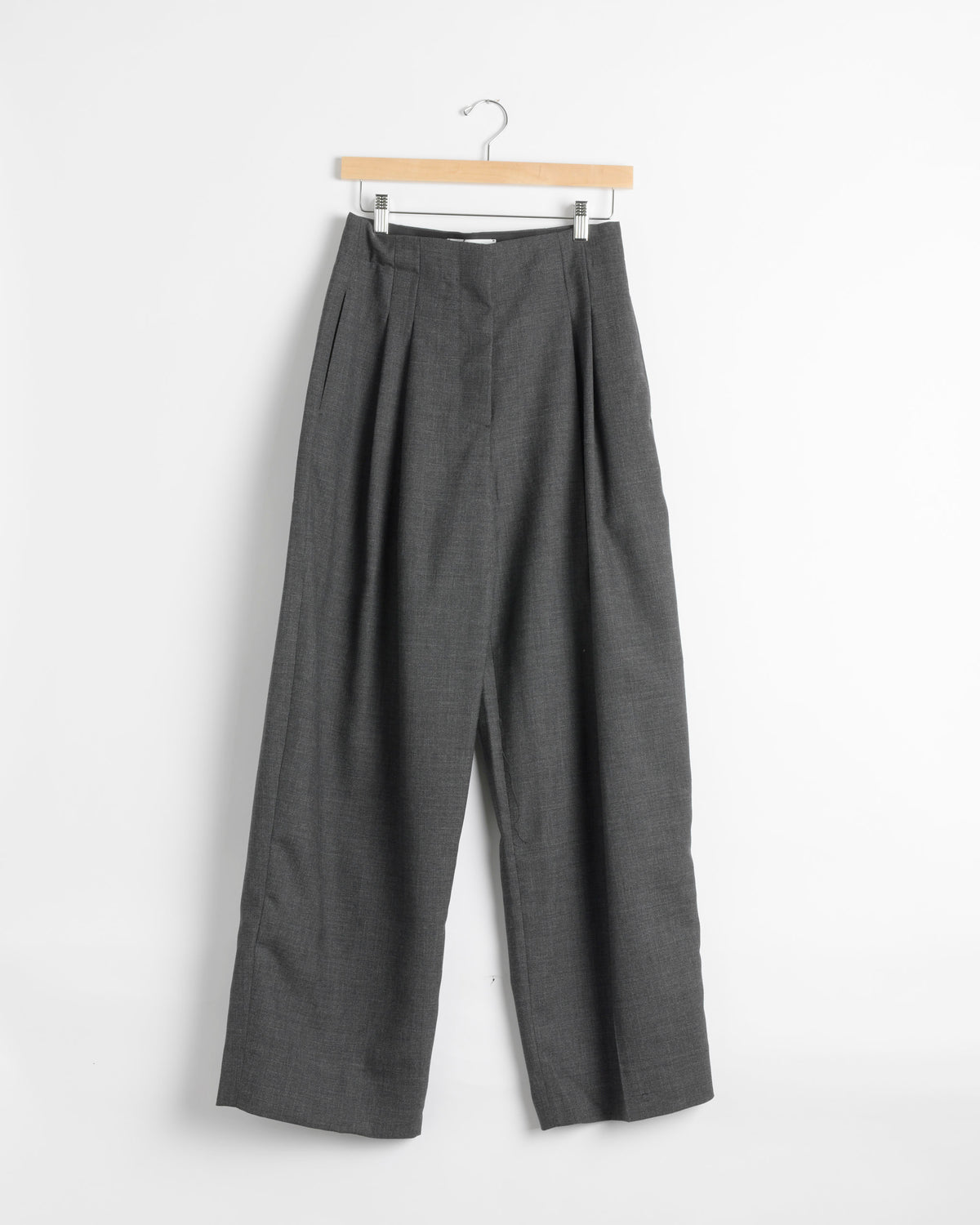 Studio Nicholson Lira Double Pleat Pant - Slate Melange / UK6 (285735)