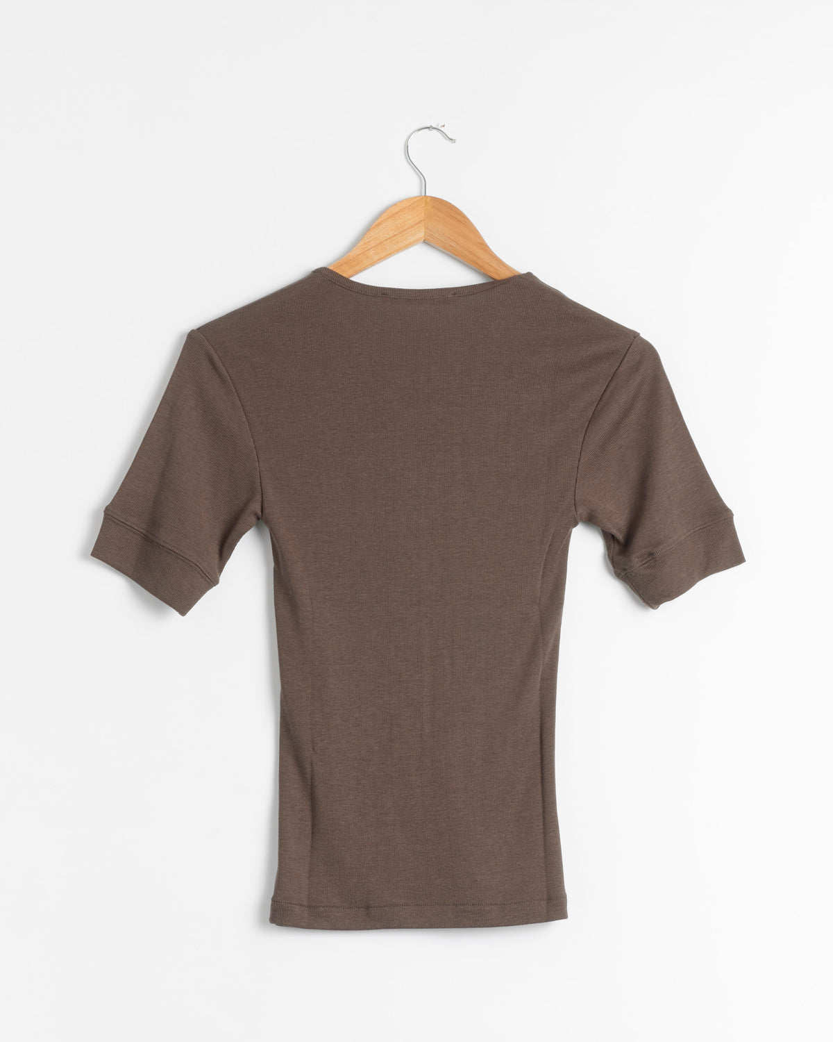 Studio Nicholson Sorin Short Sleeve Henley - Espresso / UK6 (285738)