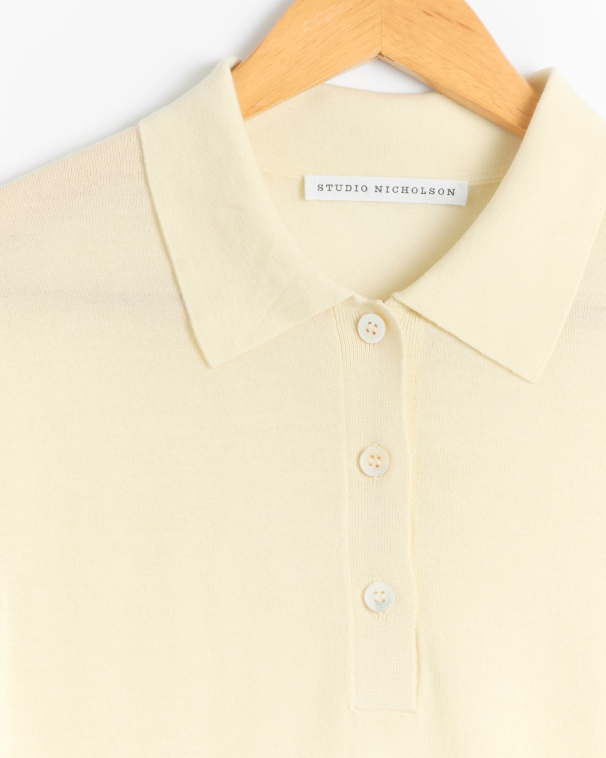 Studio Nicholson Tova S/S Polo - Butter / UK6 (285742)