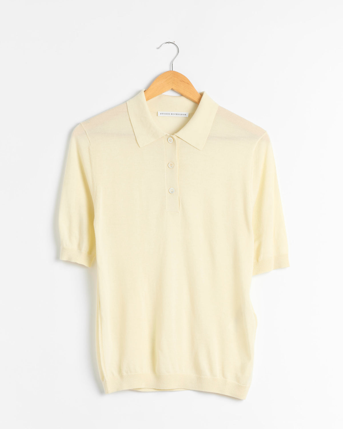 Studio Nicholson Tova S/S Polo - Butter / UK6 (285742)