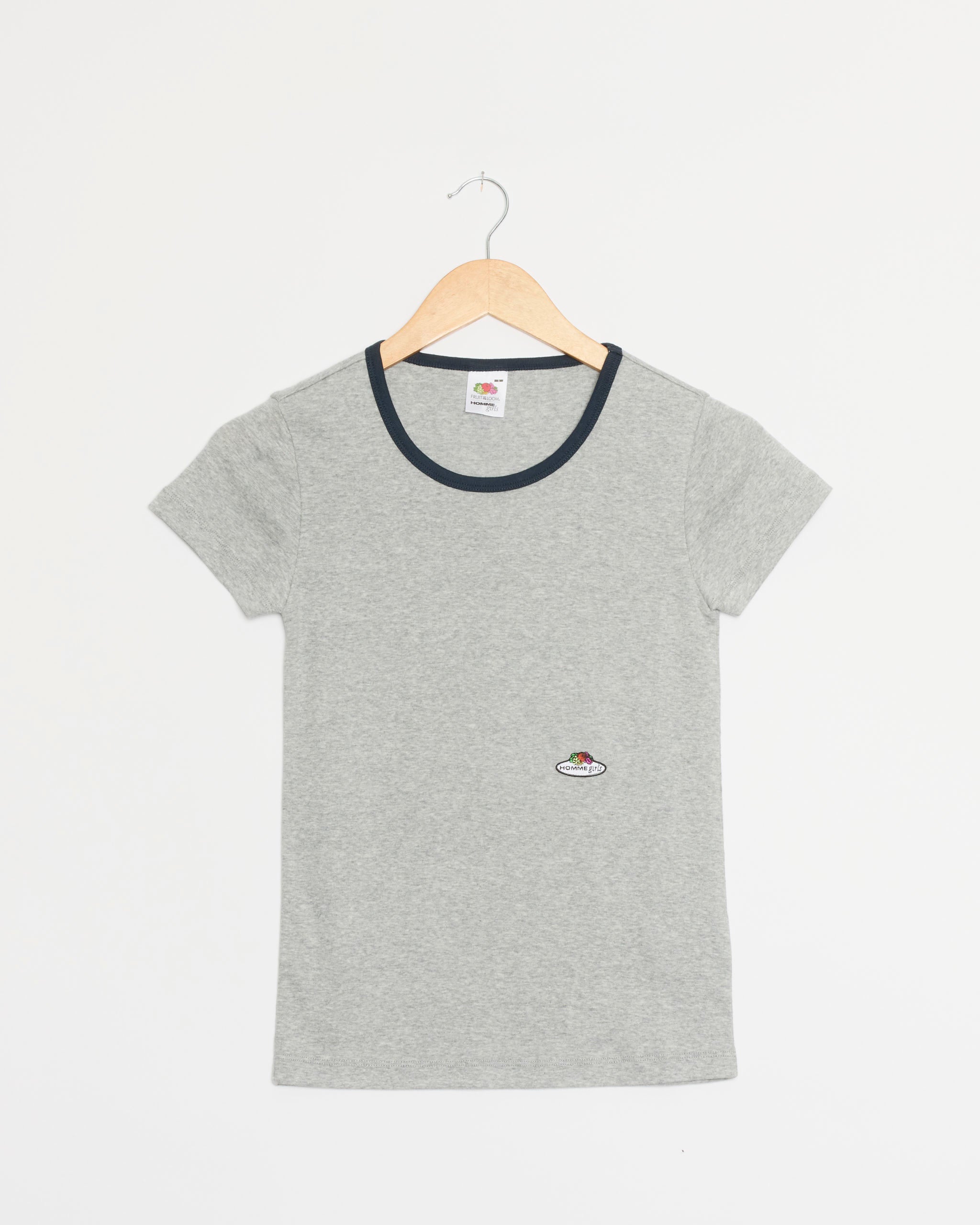 Hommegirls Ringer Tee - Heather Grey / S (285927)