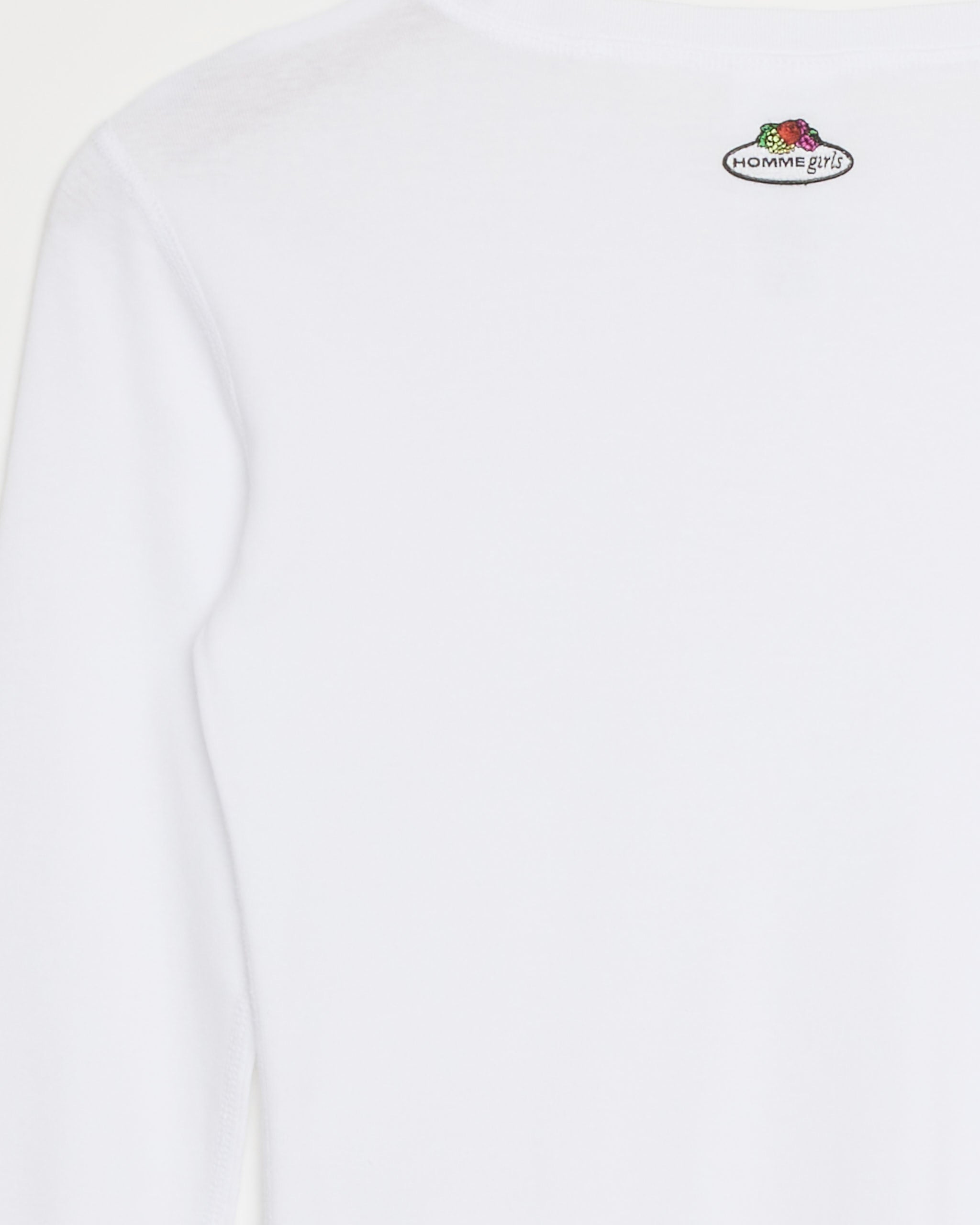 Hommegirls L/S Slim Tee - White / S (285931)