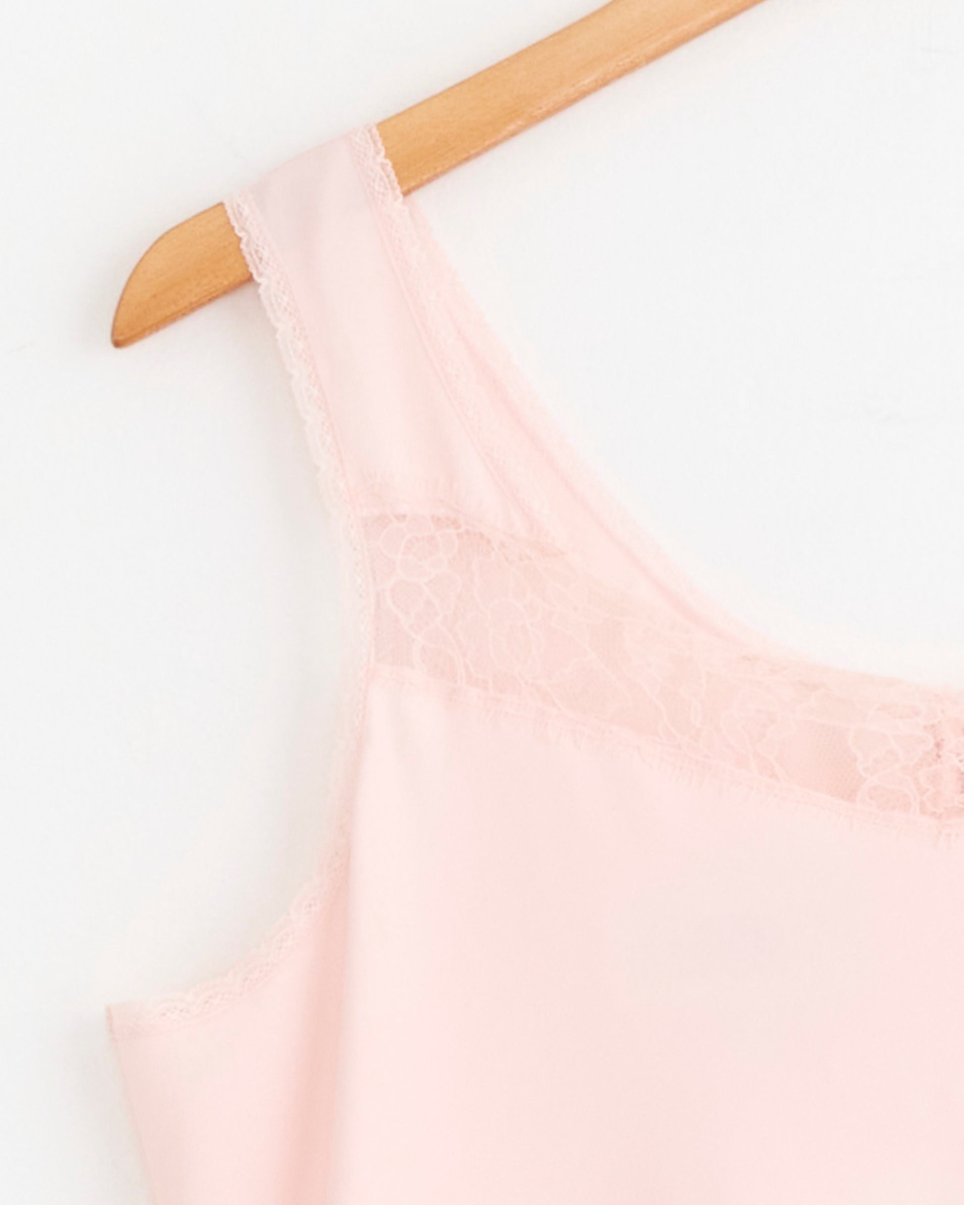 Mirrored Lace Slip Dress in Pink Mirrored Lace Slip Dress in Pink
