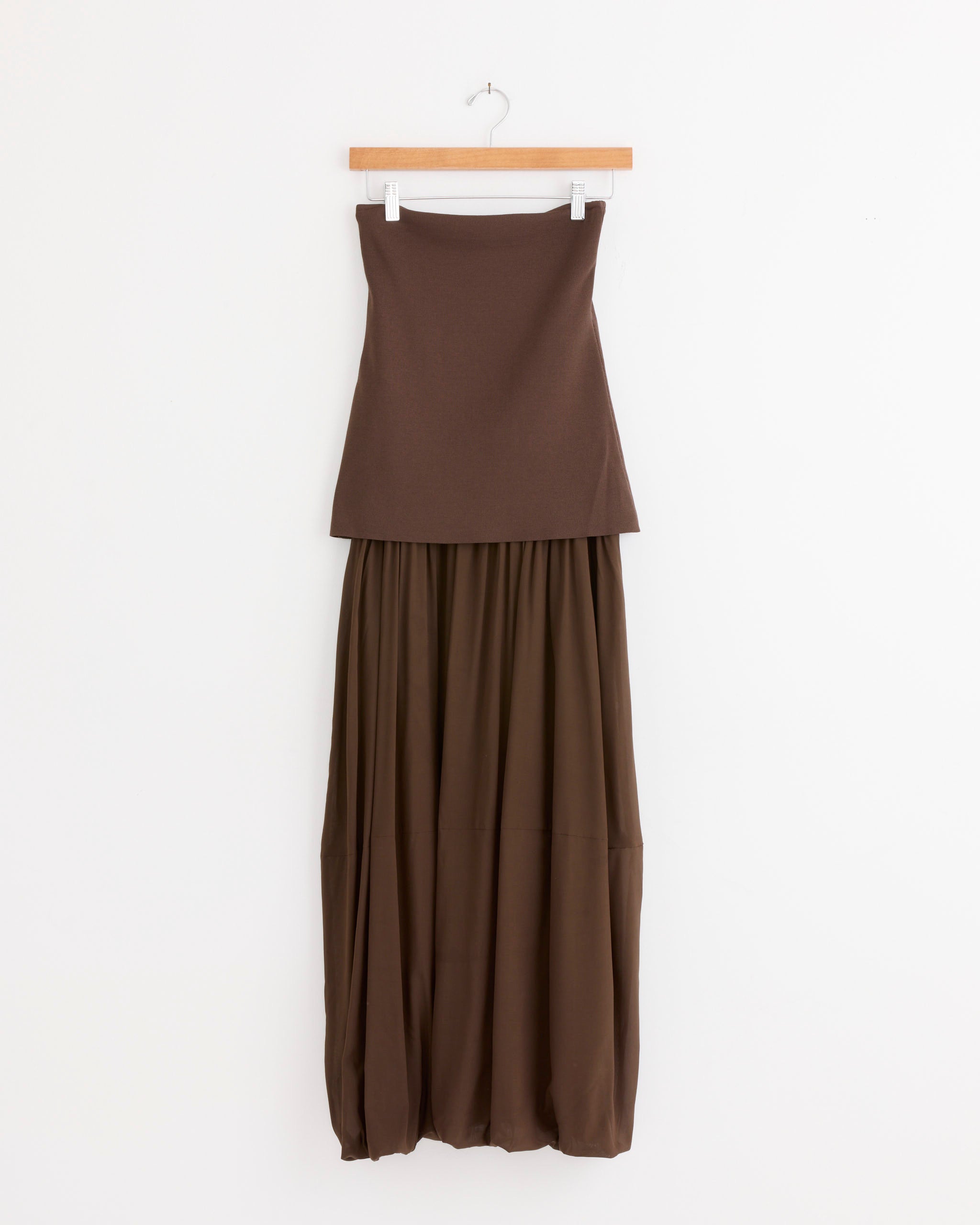 ST. AGNI Strapless Balloon Hem Dress - Cedar / S (285964)