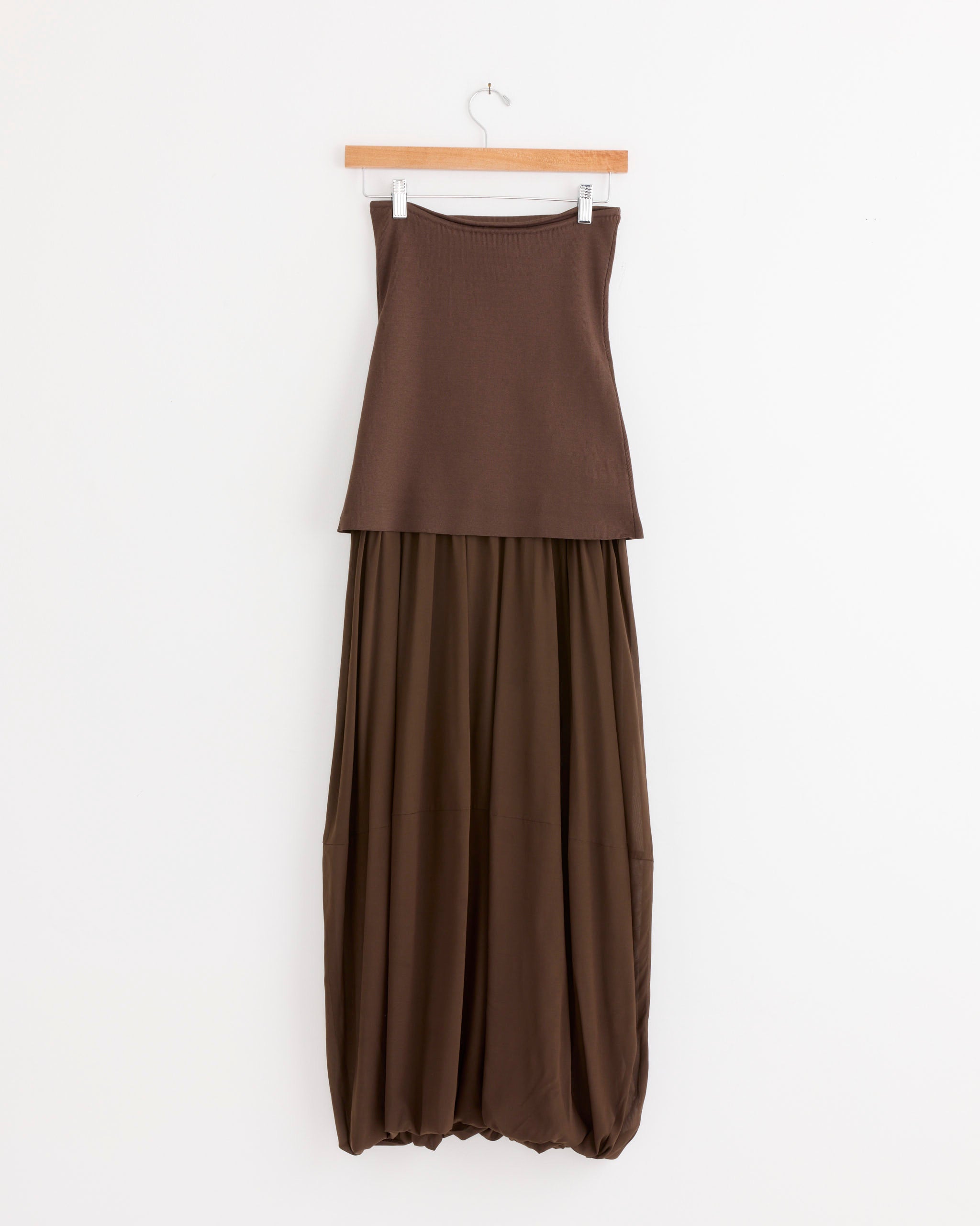 ST. AGNI Strapless Balloon Hem Dress - Cedar / S (285964)