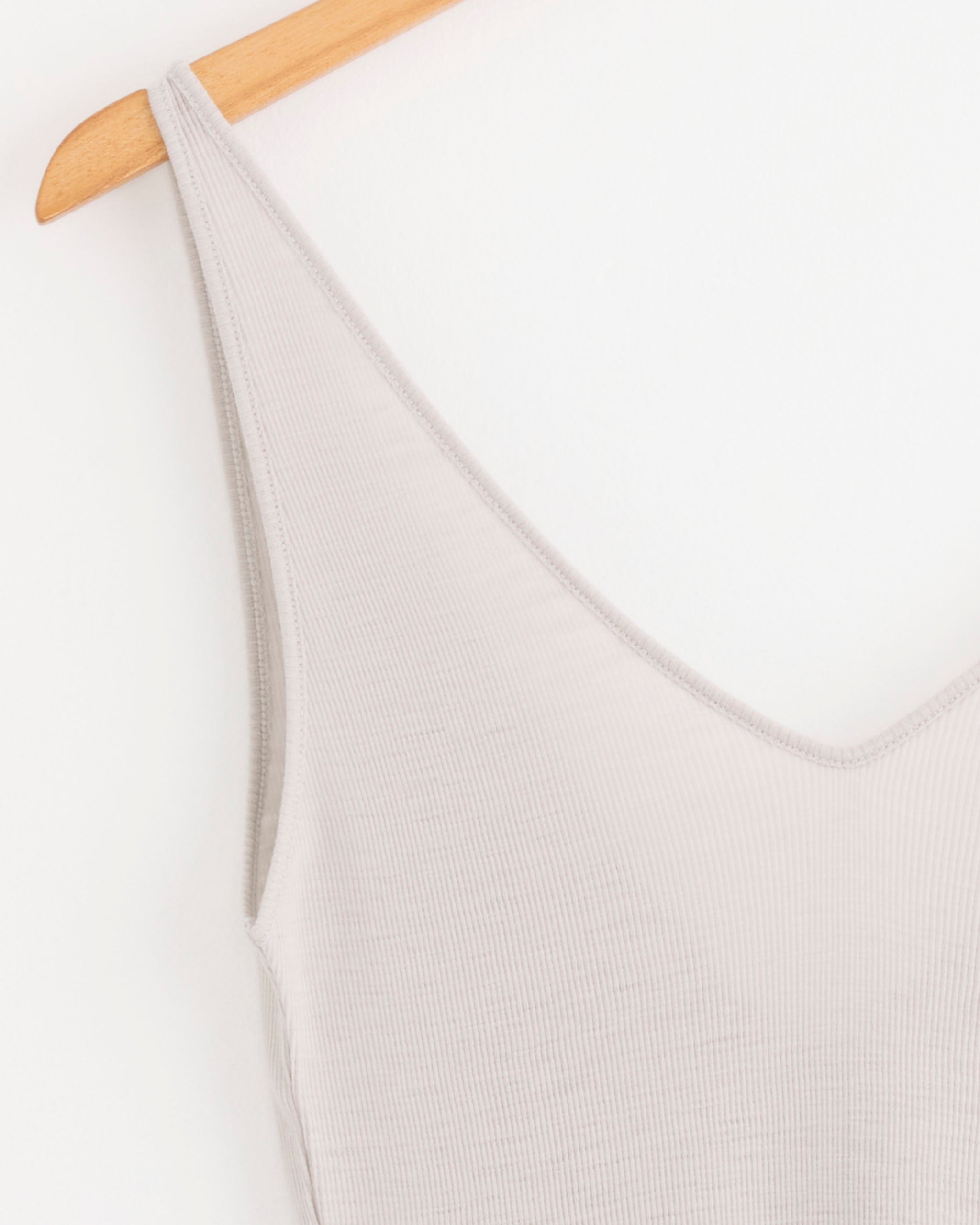 ST. AGNI Baby Wool Scoop Cami Top - Ash / S (286014)