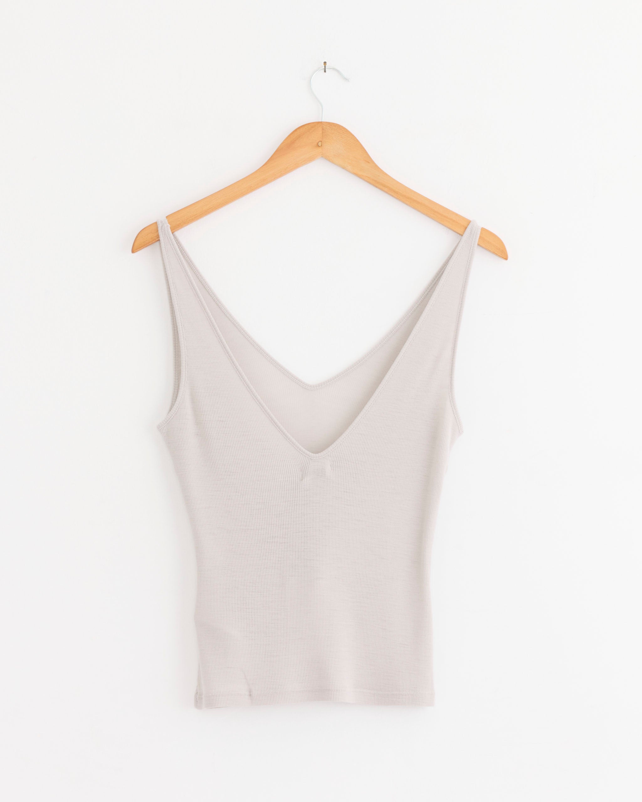 ST. AGNI Baby Wool Scoop Cami Top - Ash / S (286014)