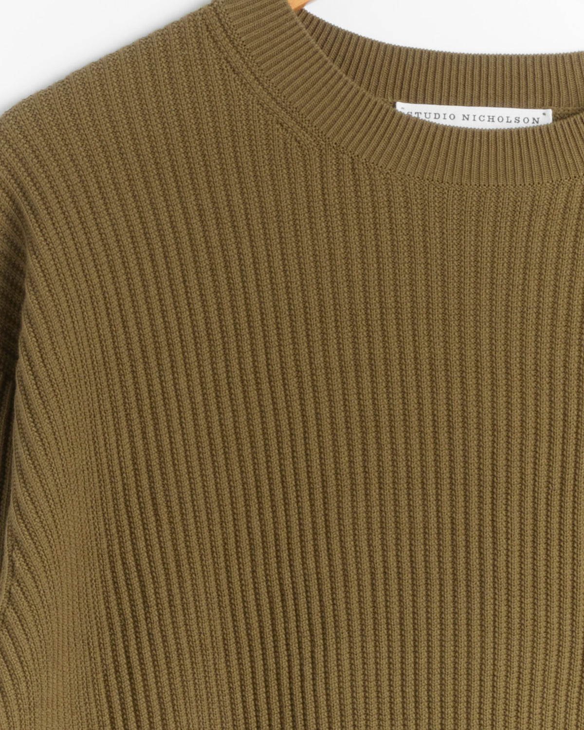 Studio Nicholson Arda Crewneck - Olive / S (286071)