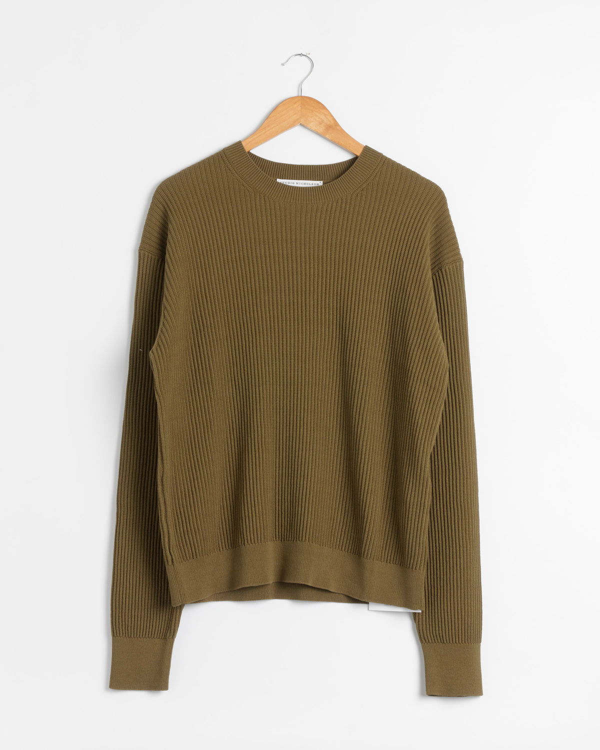 Studio Nicholson Arda Crewneck - Olive / S (286071)