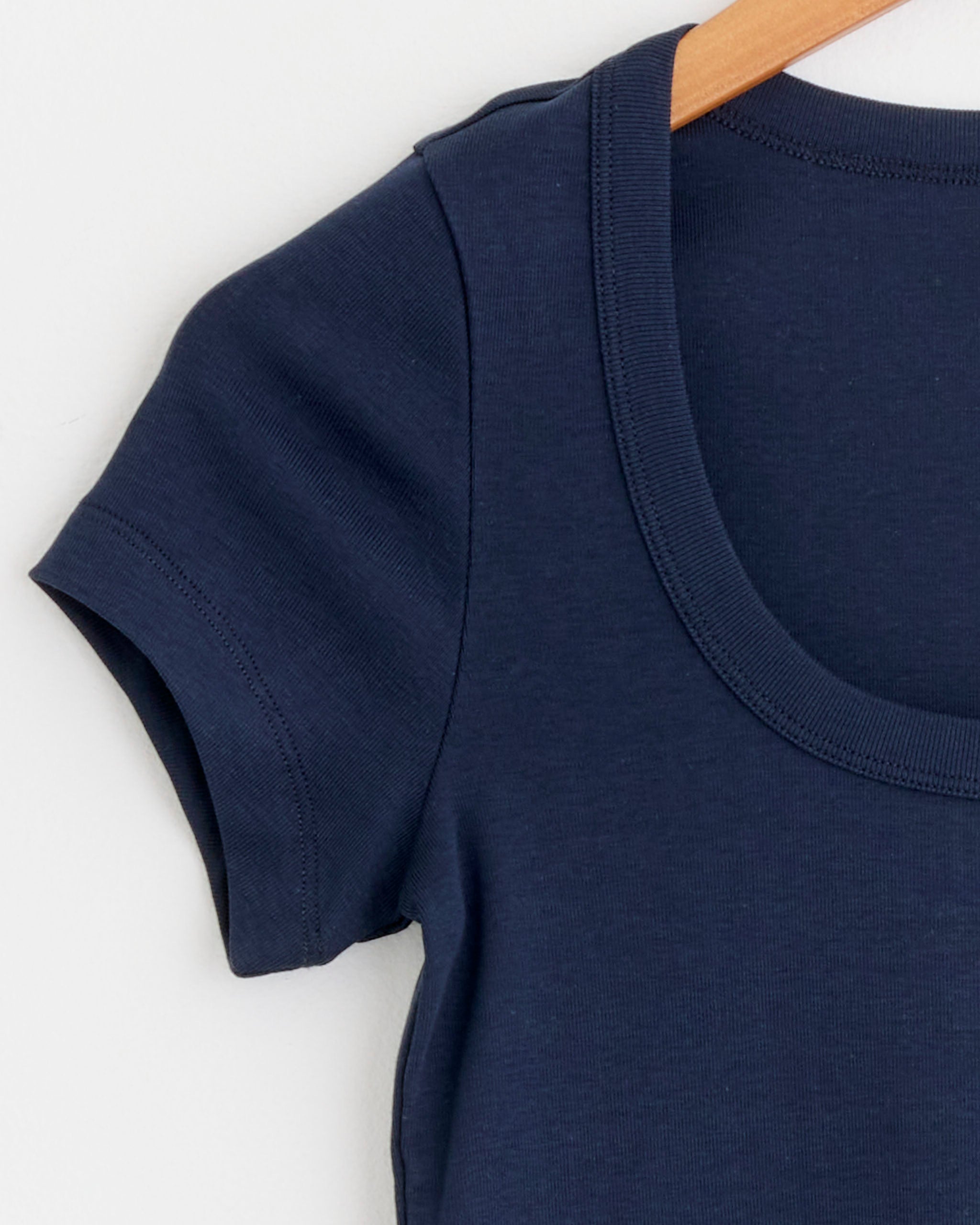 FLORE FLORE Lulu Baby Tee, Navy - Navy / S (286316)