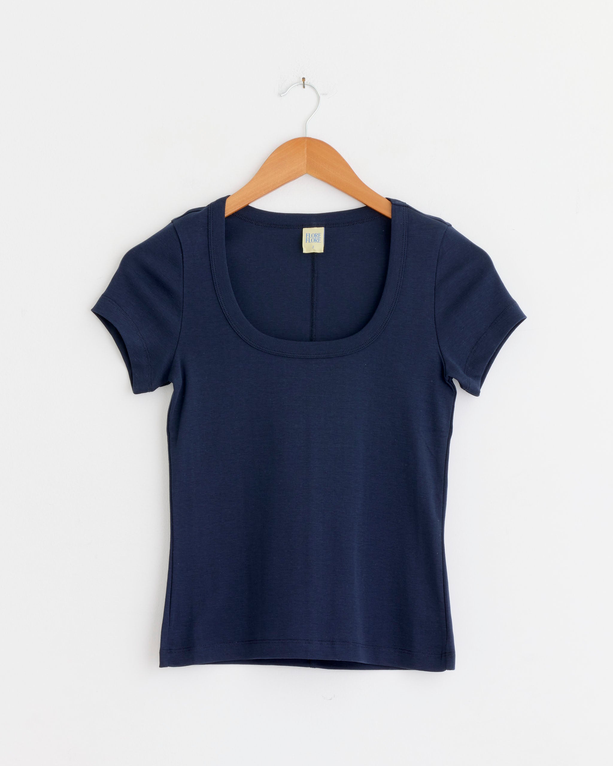 FLORE FLORE Lulu Baby Tee, Navy - Navy / S (286316)
