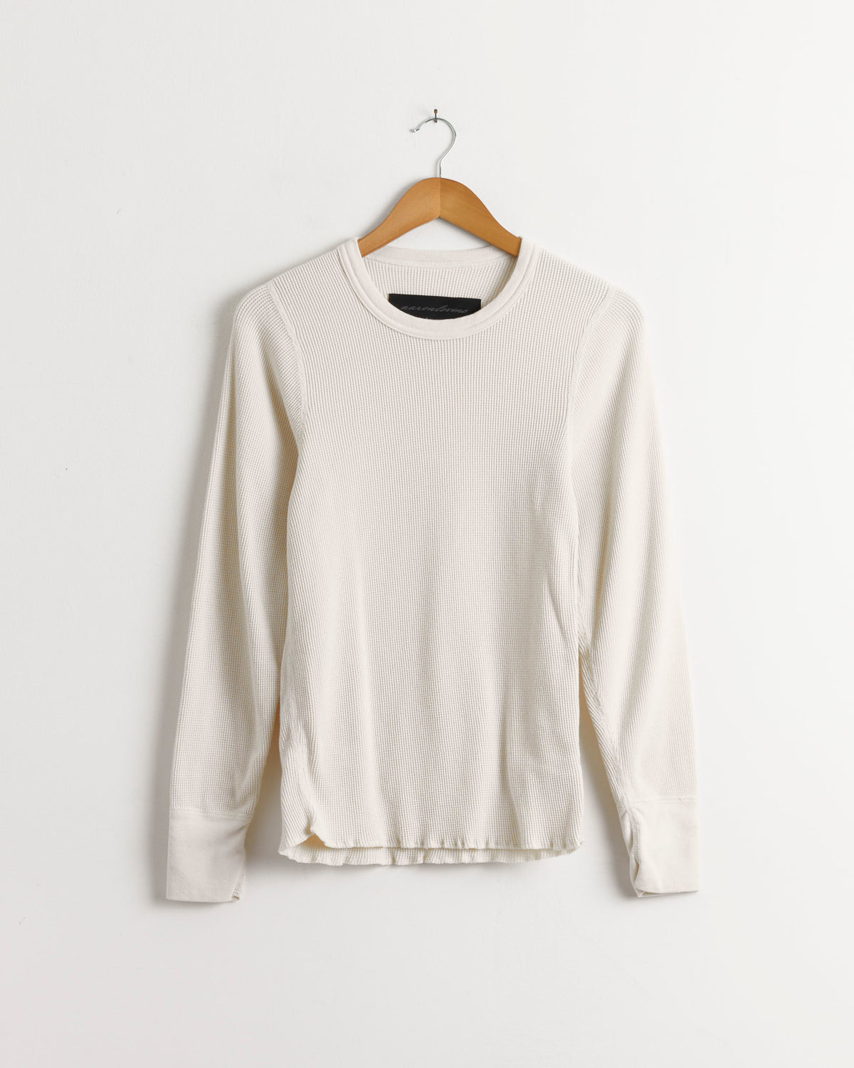 Aaron Levine Thermal L/S Tee - Cream / S (286365)