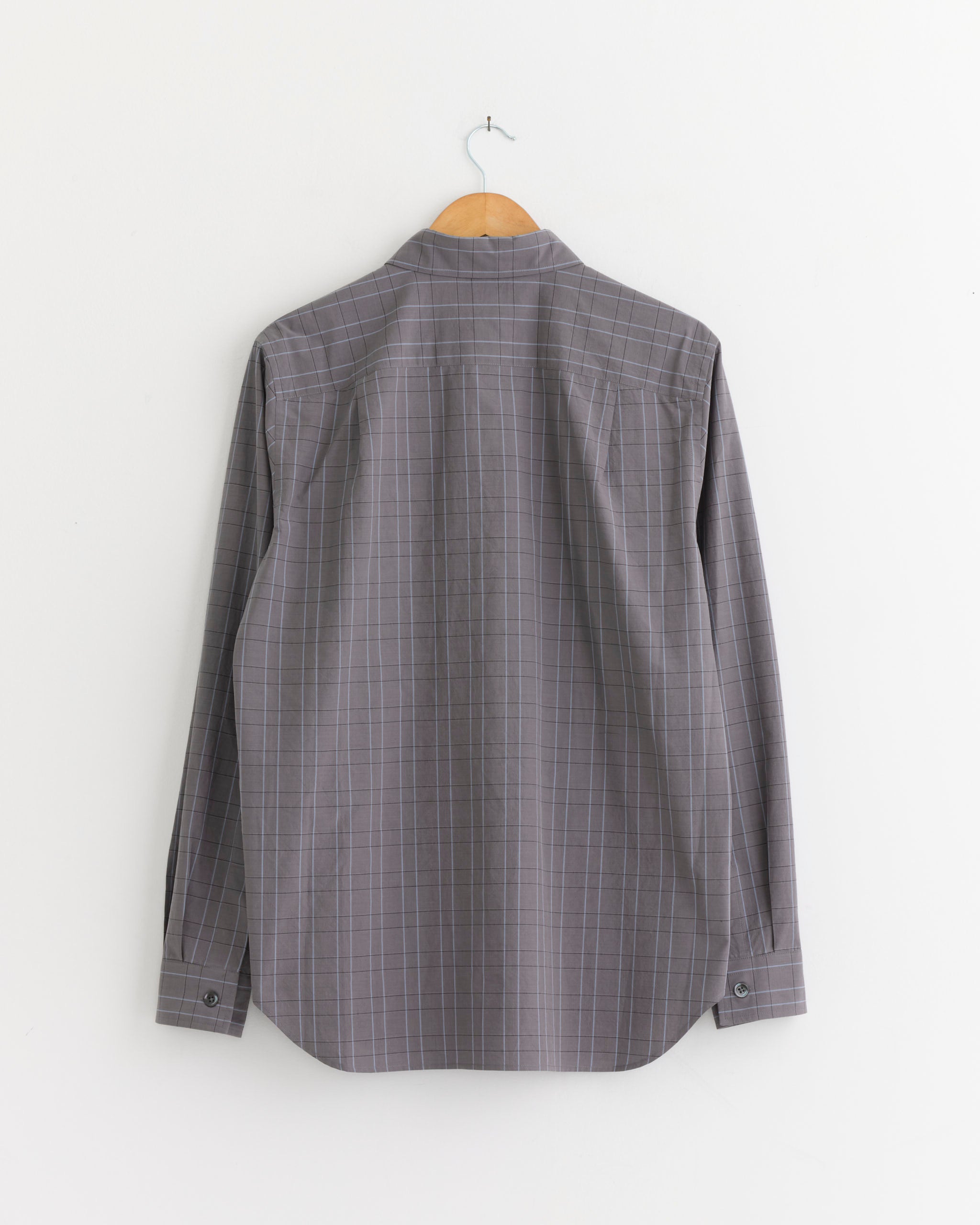 Margaret Howell Basic Shirt - Charcoal/Graphite/Blue / S (286385)
