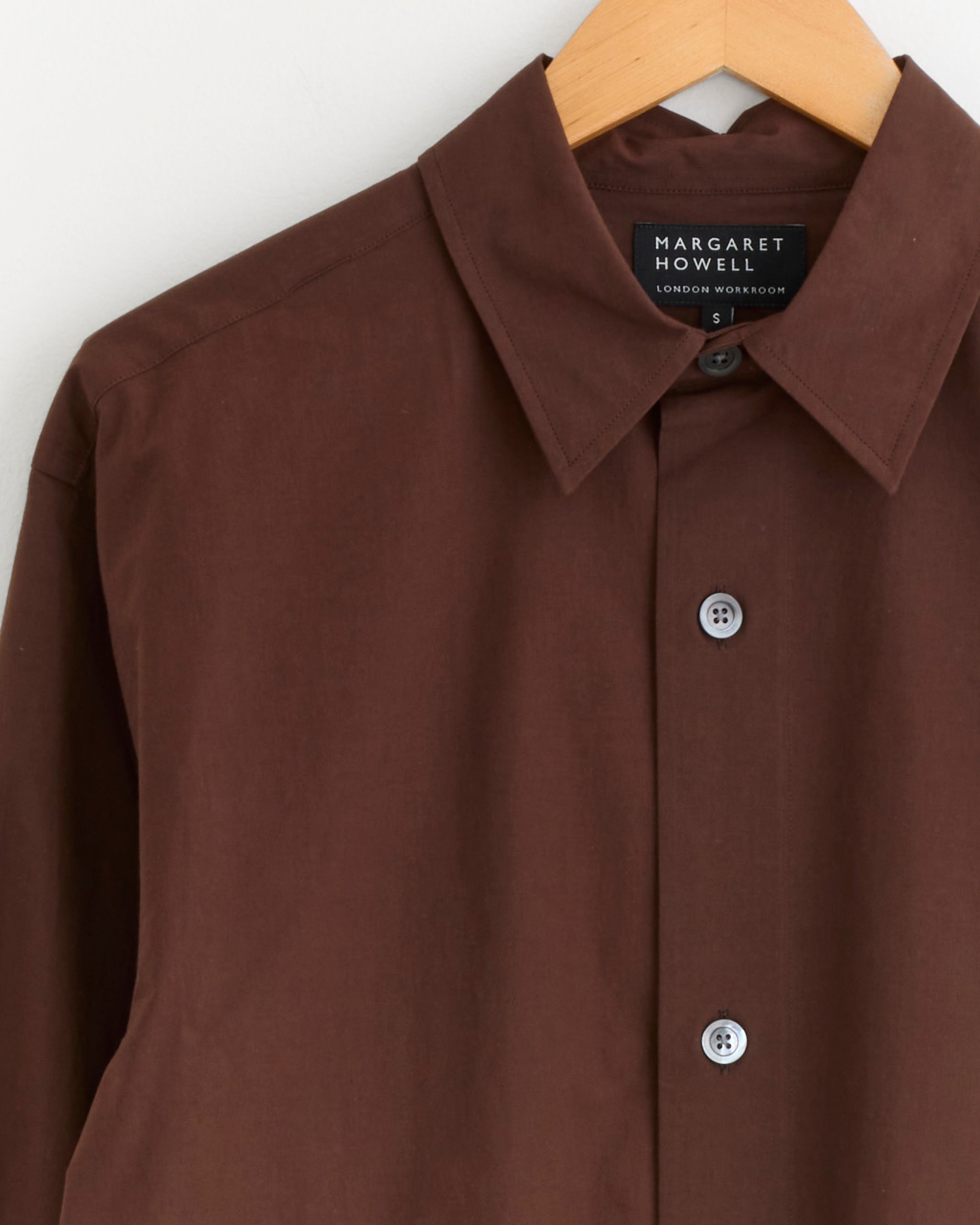 Margaret Howell Relaxed Shirt - Mahogany / S (286389)