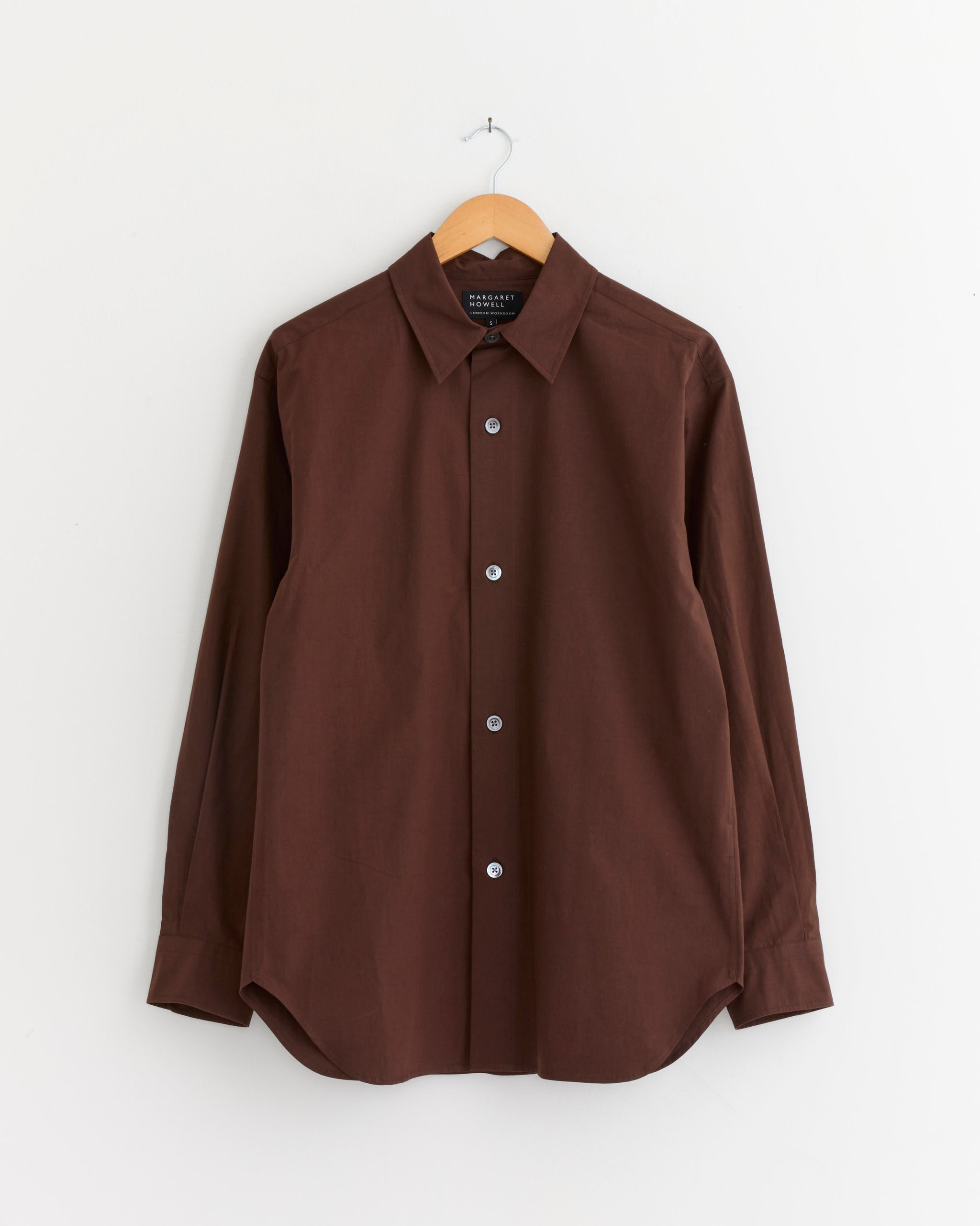 Margaret Howell Relaxed Shirt - Mahogany / S (286389)