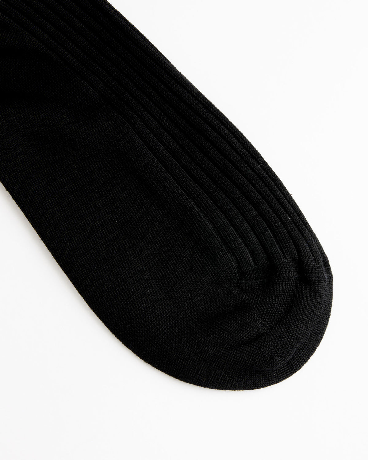 Margaret Howell Full Rib Sock, Black - Black / OS (286397)