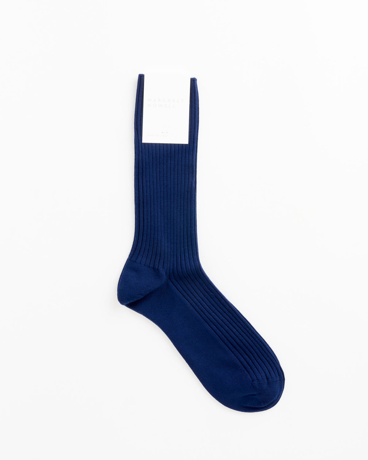 Margaret Howell Full Rib Sock, Marine Blue - Marine Blue / OS (286400)